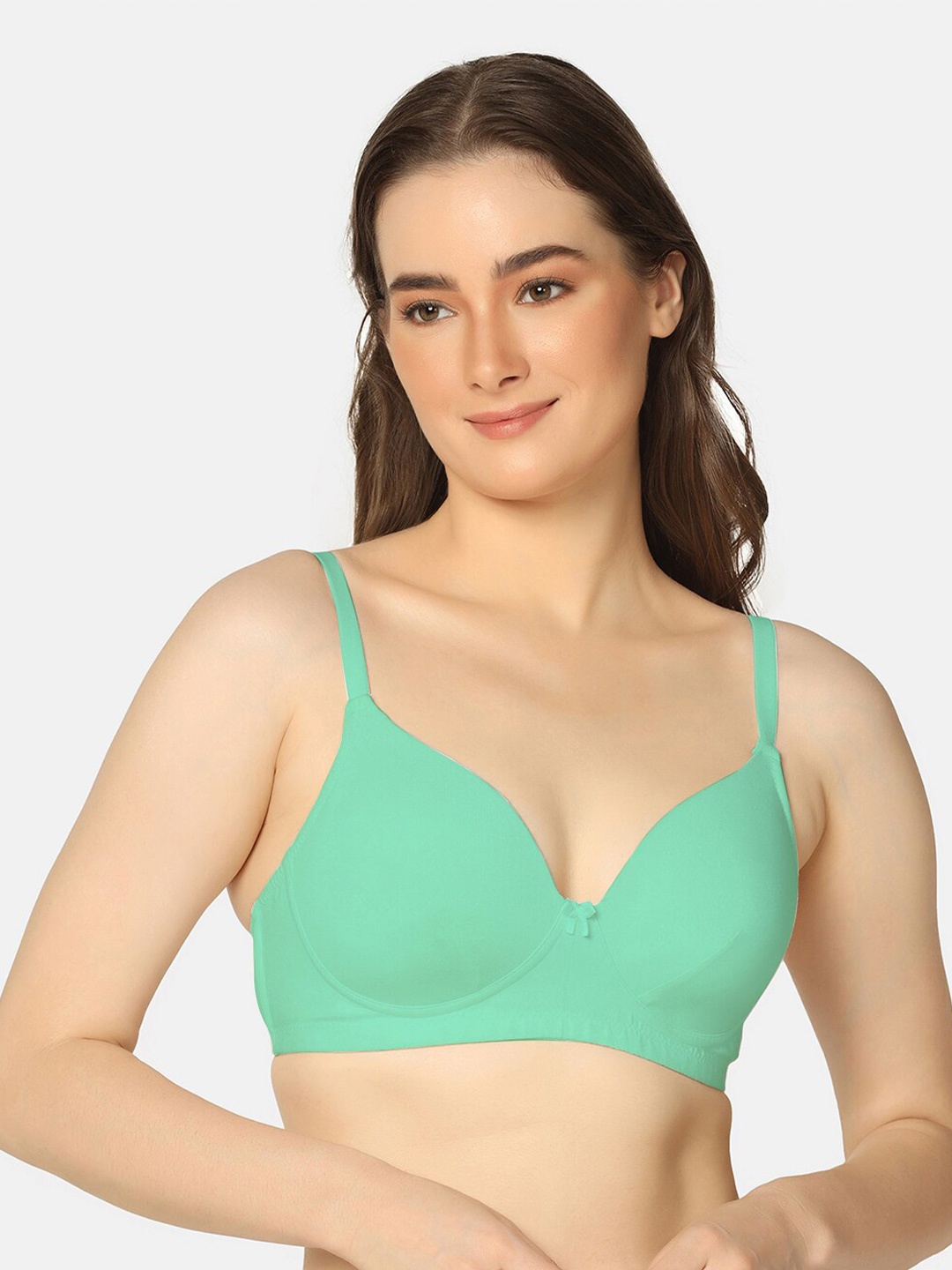 Curvy Love Seamless Lightly Padded Medium Coverage All Day Comfort T Shirt Bra, Sea green
Curvy Love Seamless Lightly Padded Medium Coverage All Day Comfort T Shirt Bra, Sea green