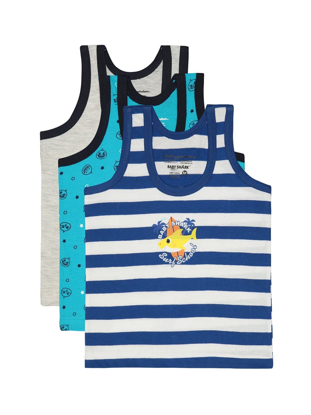 Bodycare Boys Pack Of 4 Assorted Cotton Innerwear Vests IIBN1174-PK005