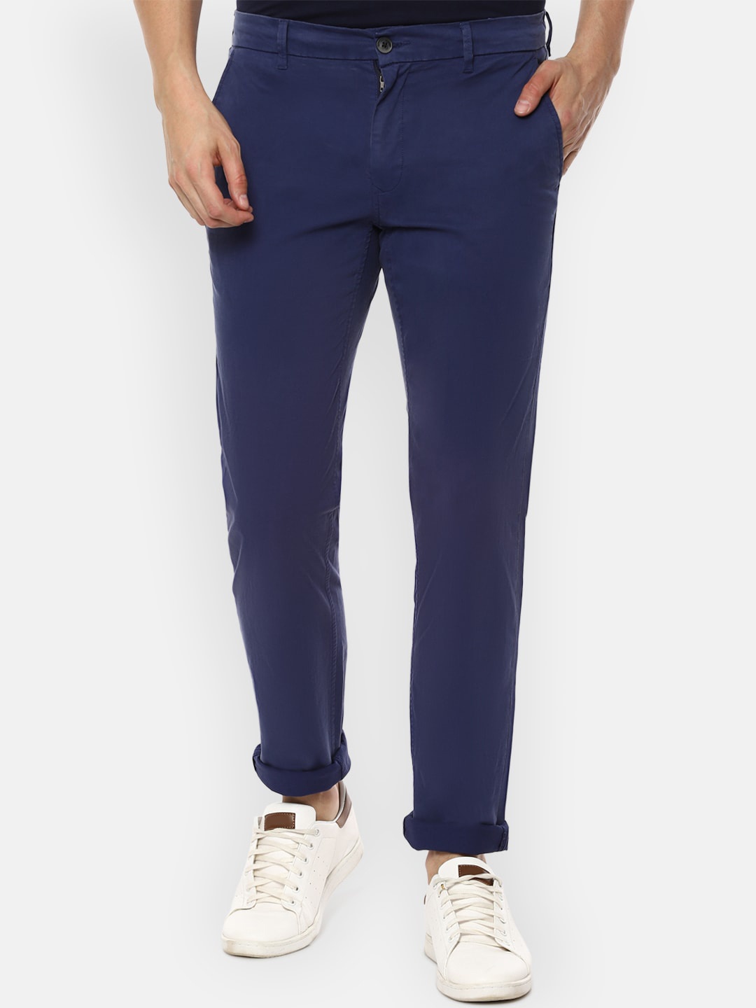 Van Heusen Sport Men Mid Rise Tapered Fit Plain Cotton Chinos Trousers, Navy blue
Van Heusen Sport Men Mid Rise Tapered Fit Plain Cotton Chinos Trousers, Navy blue