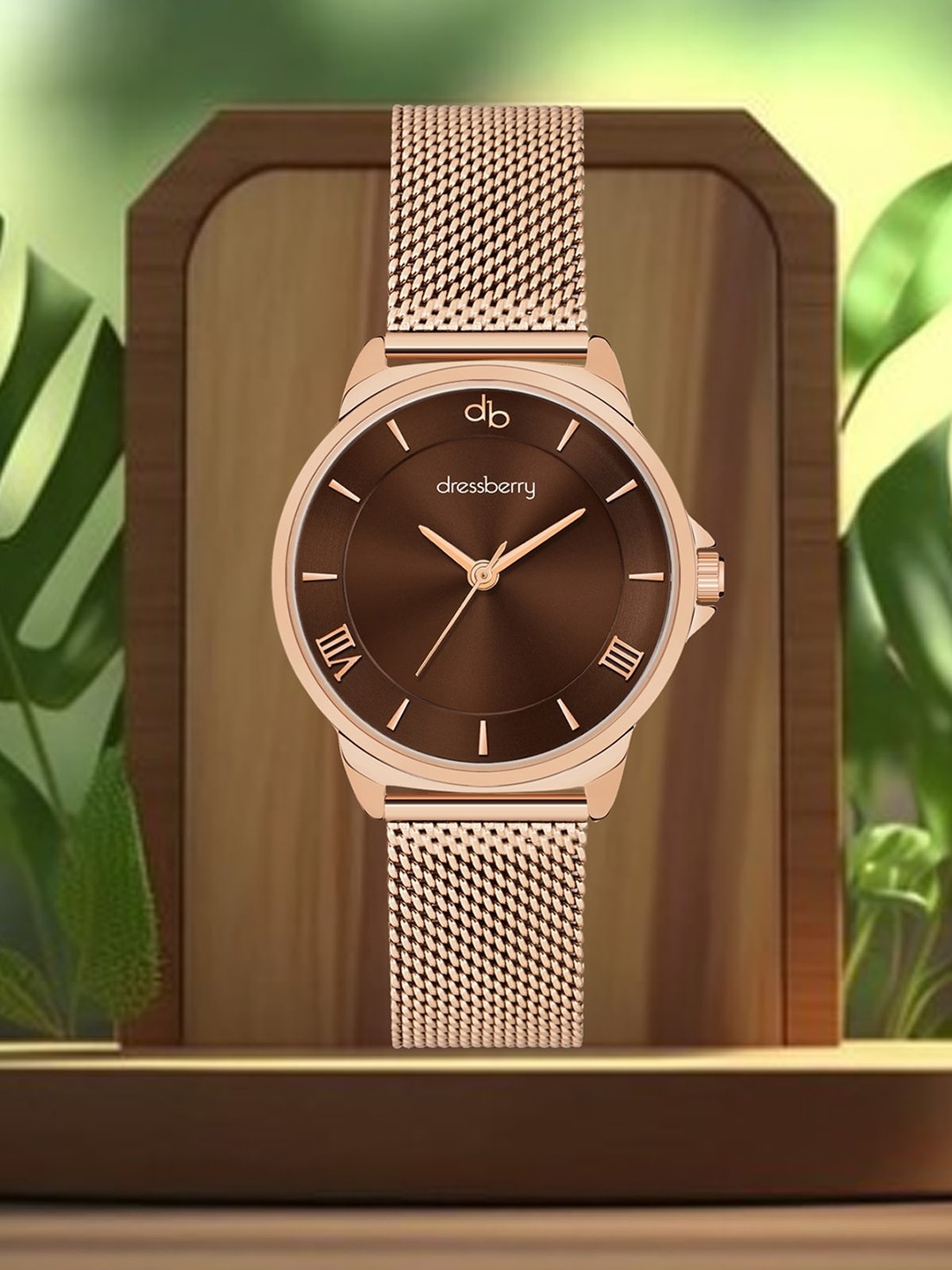 DressBerry Women Brown Patterned Stainless Steel Bracelet Style Analogue Watch DB-14
DressBerry Women Brown Patterned Stainless Steel Bracelet Style Analogue Watch DB-14