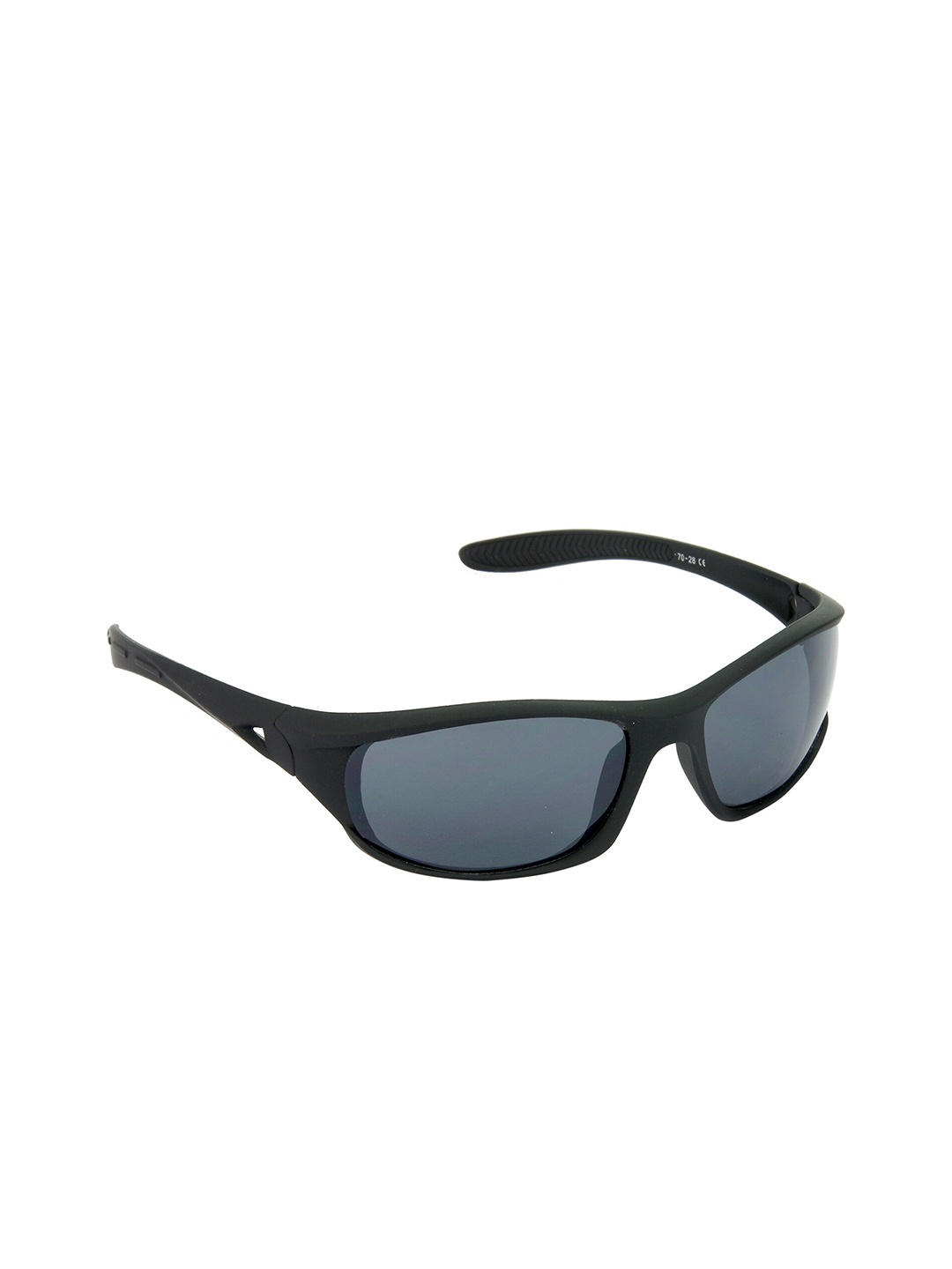HRINKAR Men Grey Lens & Black Sports Sunglasses With UV Protected Lens