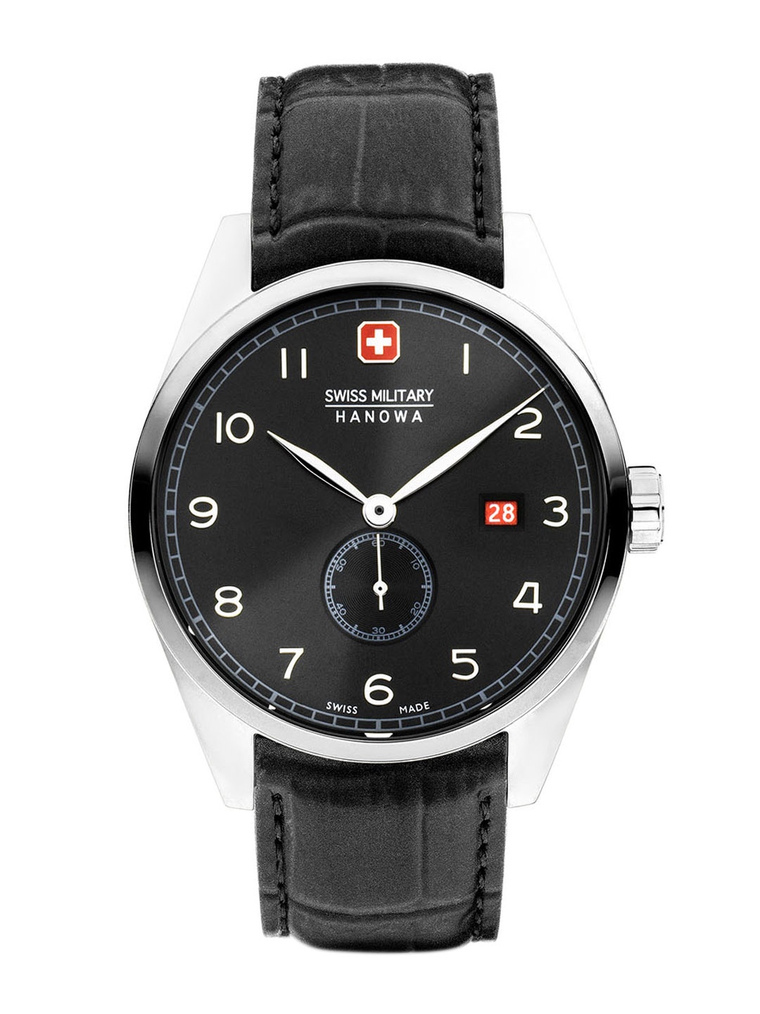 SWISS MILITARY HANOWA Men Leather Textured Straps Analogue Watch SMWGB0000703, Black
SWISS MILITARY HANOWA Men Leather Textured Straps Analogue Watch SMWGB0000703, Black