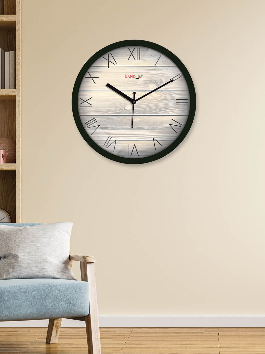 RANDOM Grey & Black Striped Analogue Contemporary Wall Clock 
RANDOM Grey & Black Striped Analogue Contemporary Wall Clock