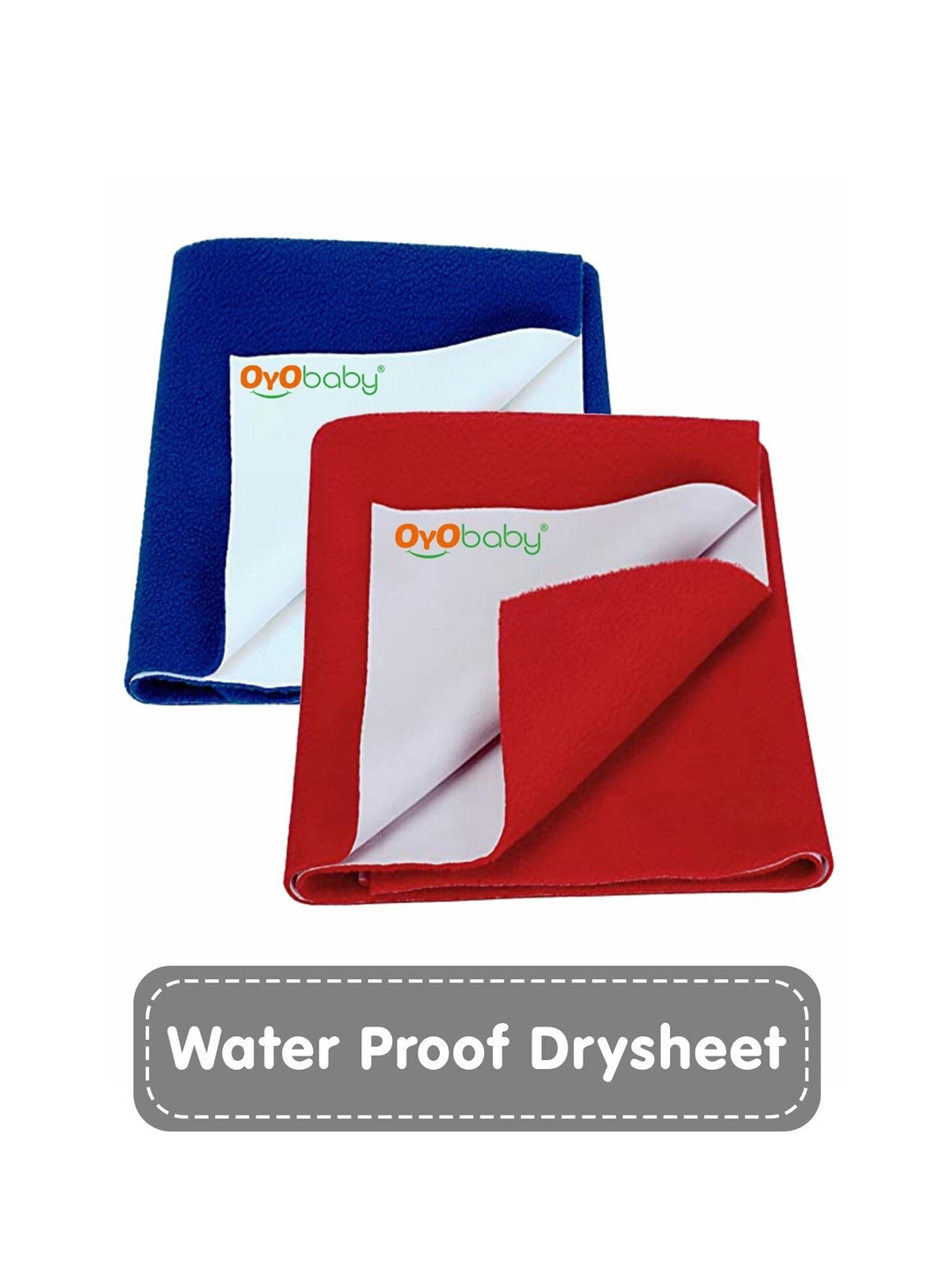 OyO Baby Pack of 2 Royal Blue & Red Waterproof Dry sheet Polycotton Mattress Protector
OyO Baby Pack of 2 Royal Blue & Red Waterproof Dry sheet Polycotton Mattress Protector