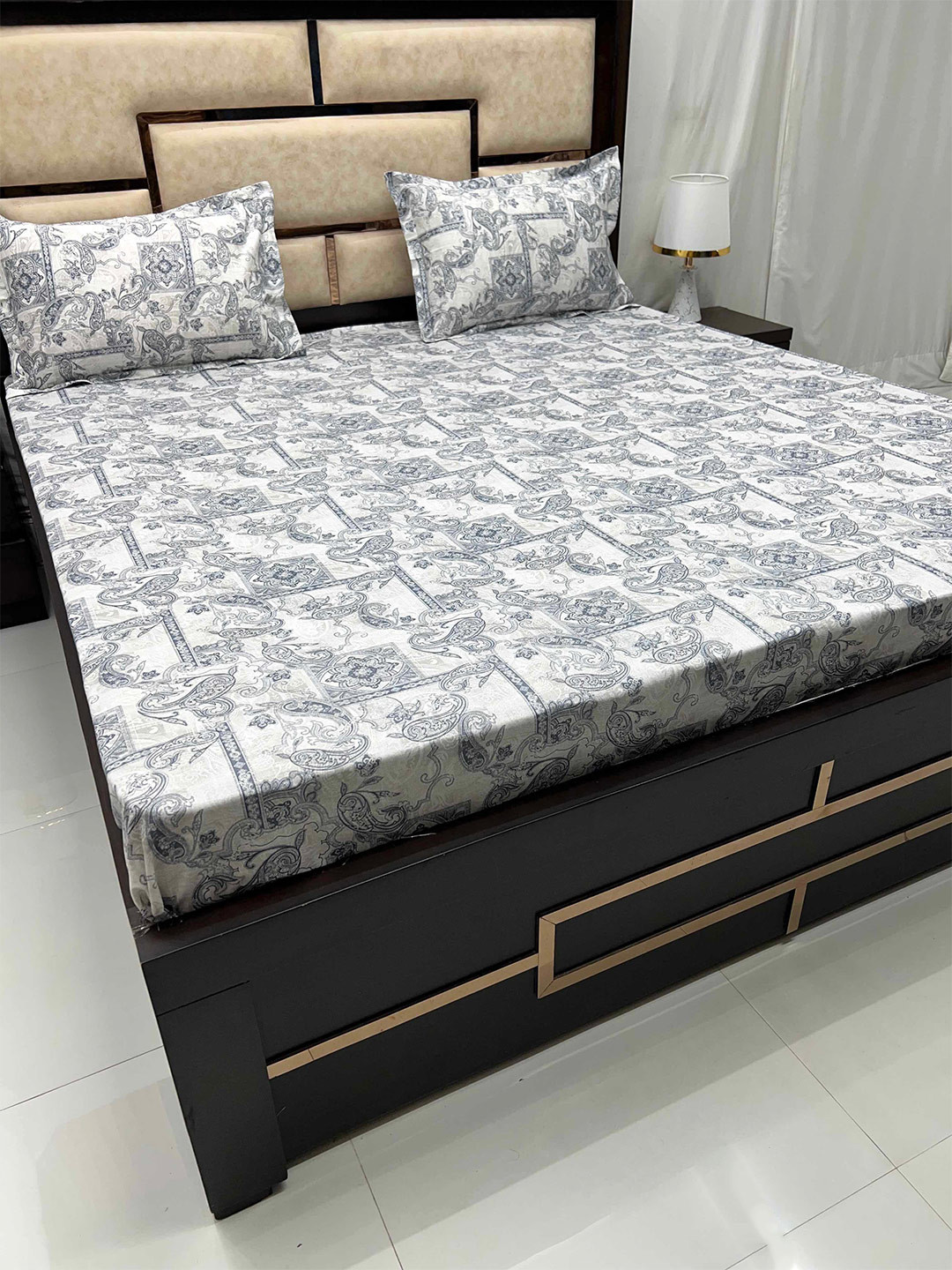 Pure Decor Velar Fur Sib Grey Ethnic Motifs Cotton 330 TC King Bedsheet & 2 Pillow Covers
Pure Decor Velar Fur Sib Grey Ethnic Motifs Cotton 330 TC King Bedsheet & 2 Pillow Covers