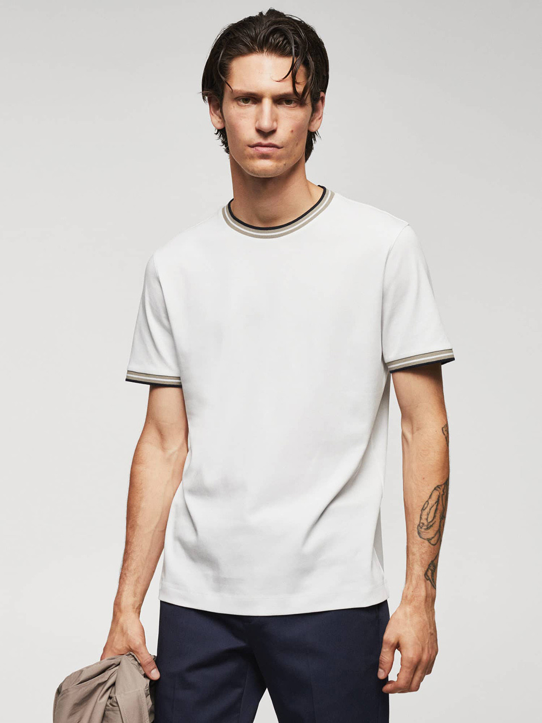 MANGO MAN Regular Fit Pure Cotton T-shirt, White
MANGO MAN Regular Fit Pure Cotton T-shirt, White