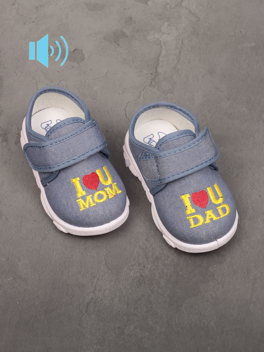 Lil Lollipop Kids Embroidered Lightweight Musical Canvas Slip-On Sneakers, Blue
Lil Lollipop Kids Embroidered Lightweight Musical Canvas Slip-On Sneakers, Blue