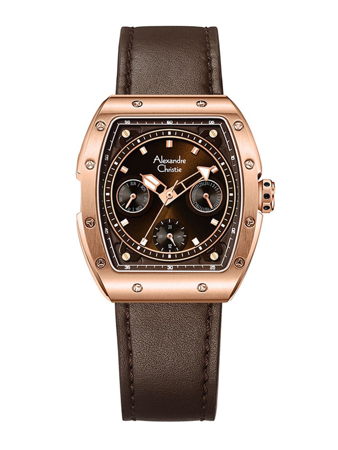 Alexandre Christie Women Leather Straps Analogue Watch 6411BFLRGBO, Brown
Alexandre Christie Women Leather Straps Analogue Watch 6411BFLRGBO, Brown