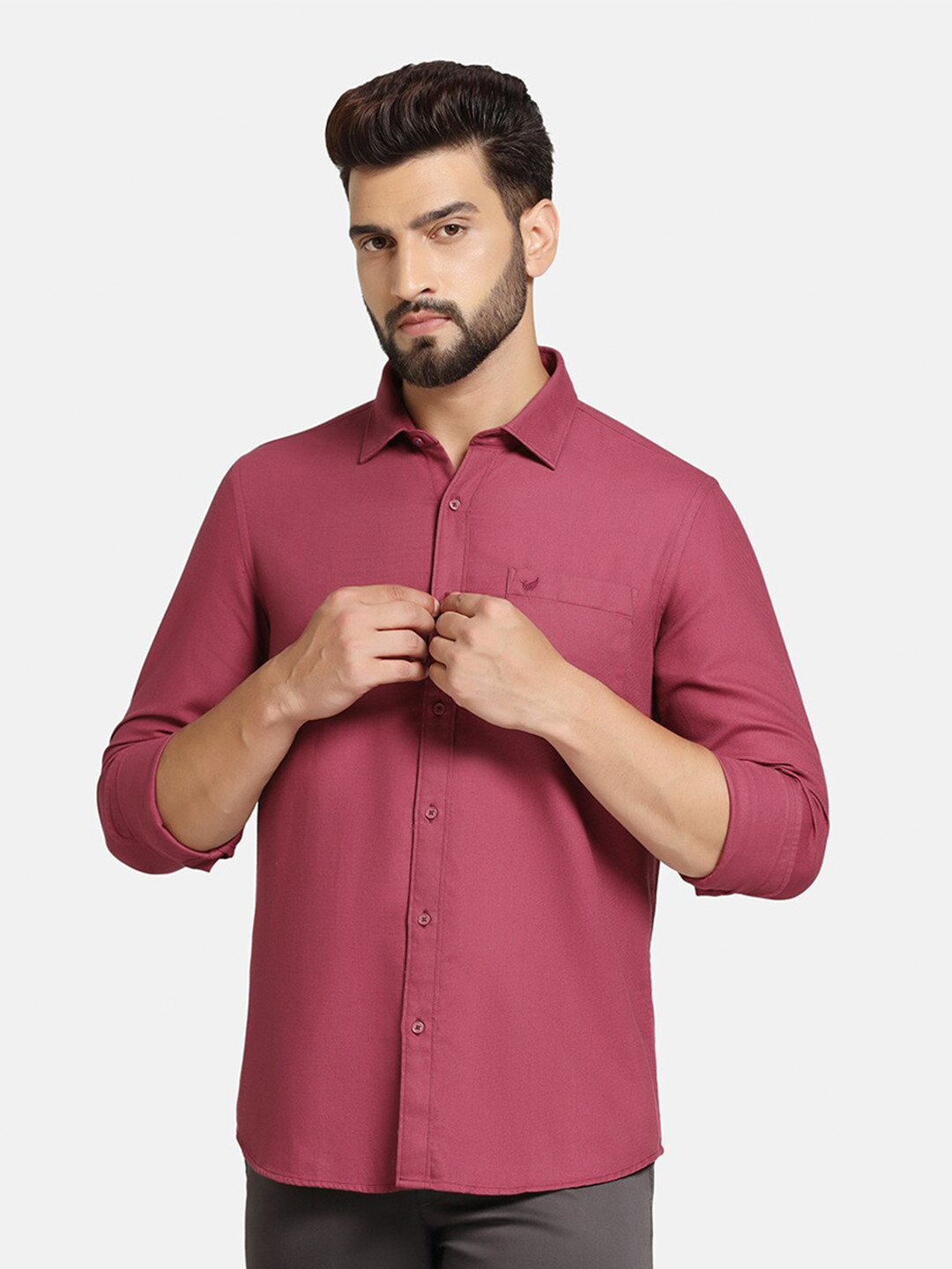 Blackberrys India Slim Slim Fit Cutaway Collar Pure Cotton Casual Shirt, Pink
Blackberrys India Slim Slim Fit Cutaway Collar Pure Cotton Casual Shirt, Pink