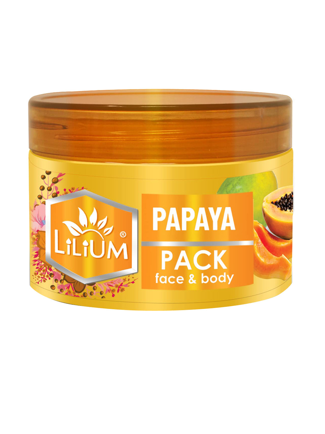 Lilium Perfect Blend of Papaya Face Pack - 250g, Gold 
Lilium Perfect Blend of Papaya Face Pack - 250g, Gold