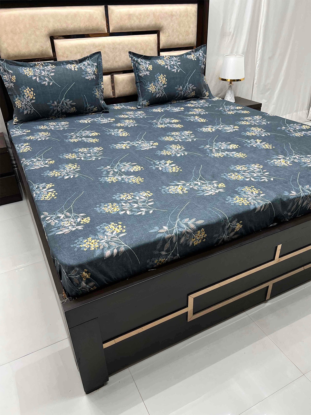 Pure Decor Leisure Fur Blue & Yellow Floral 230 TC King Bedsheet with 2 Pillow Covers
Pure Decor Leisure Fur Blue & Yellow Floral 230 TC King Bedsheet with 2 Pillow Covers