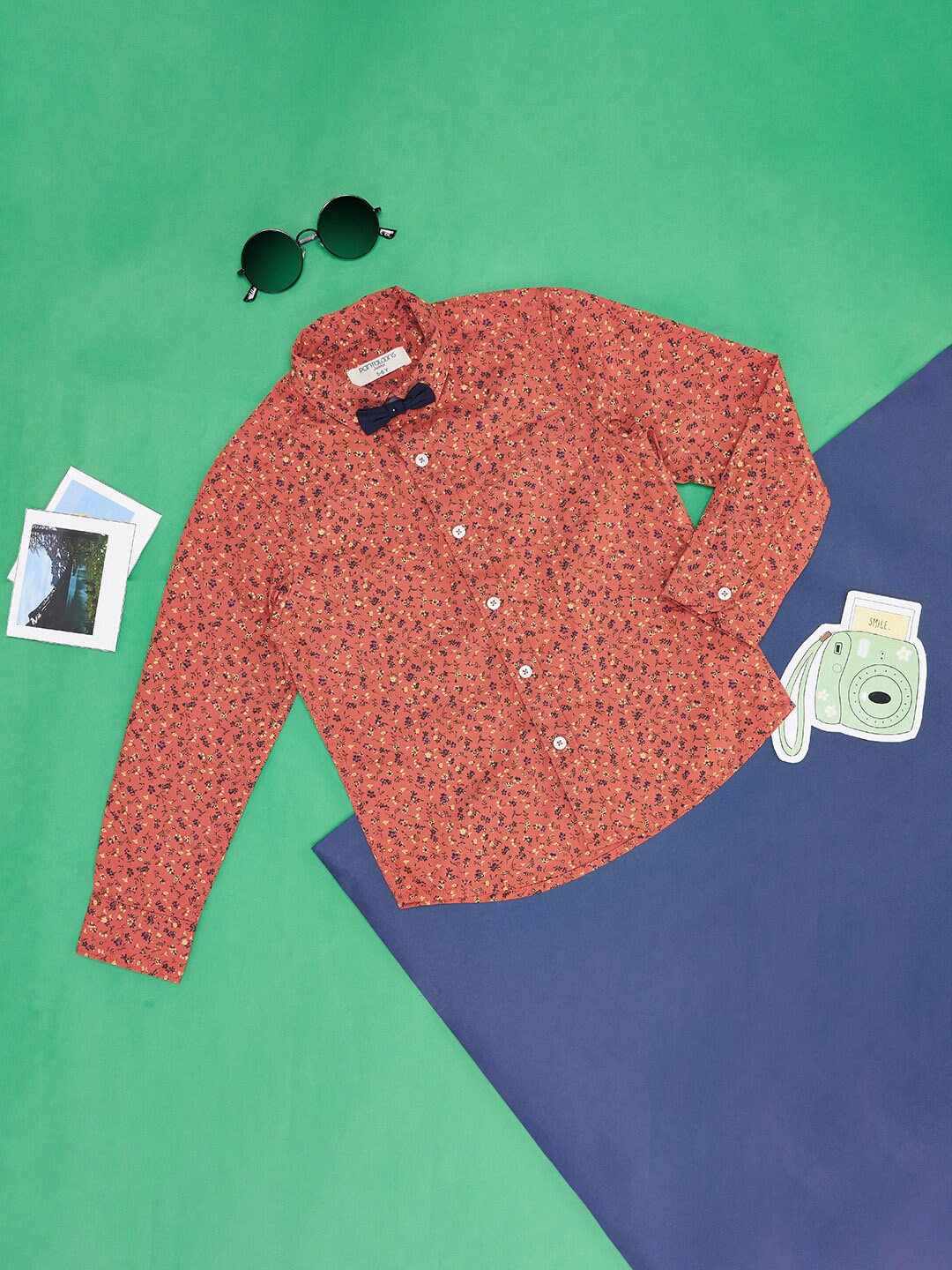 Pantaloons Junior Boys Floral Printed Spread Collar Long Sleeves Cotton Casual Shirt, Orange
Pantaloons Junior Boys Floral Printed Spread Collar Long Sleeves Cotton Casual Shirt, Orange