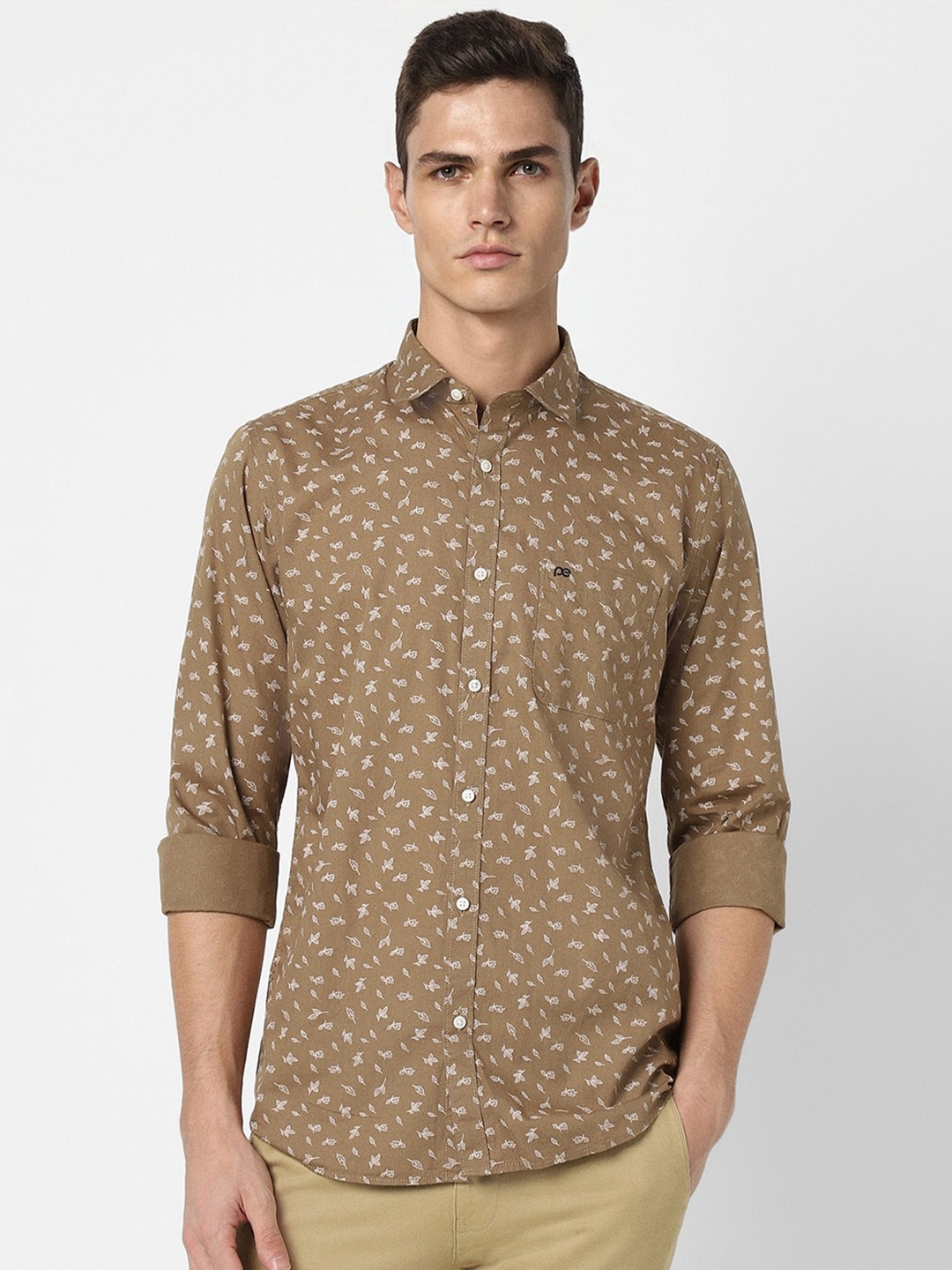 Peter England Casuals Floral Printed Slim Fit Spread Collar Cotton Casual Shirt, Brown
Peter England Casuals Floral Printed Slim Fit Spread Collar Cotton Casual Shirt, Brown