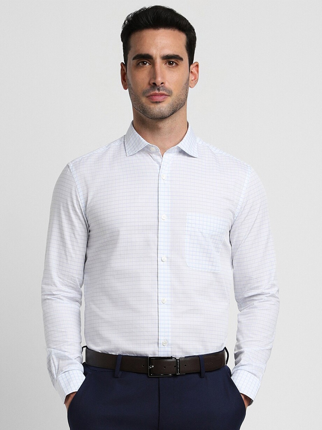 Peter England Elite Horizontal Striped Slim Fit Spread Collar Cotton Formal Shirt, White
Peter England Elite Horizontal Striped Slim Fit Spread Collar Cotton Formal Shirt, White