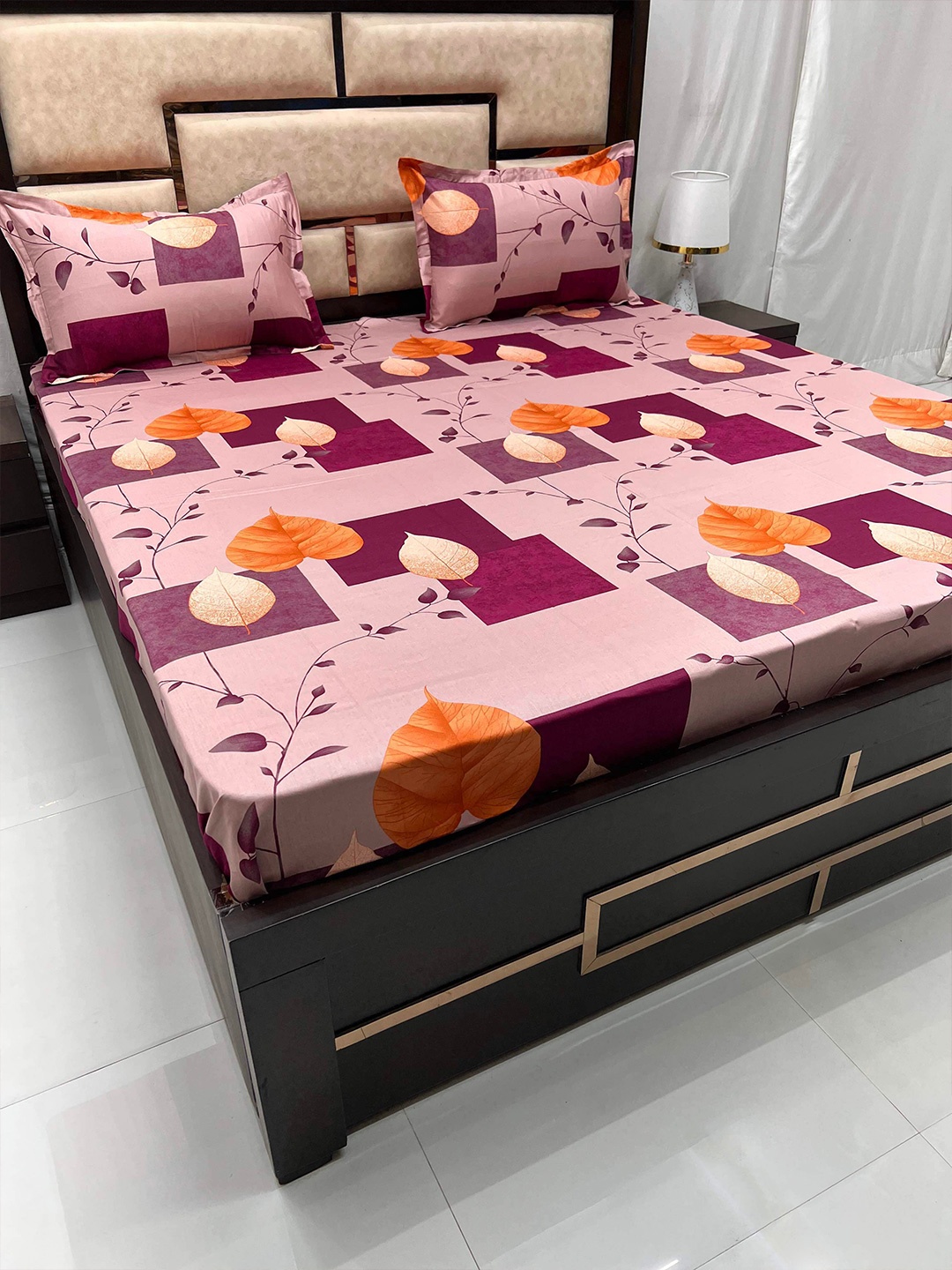 Pure Decor Velar Sib Purple Floral Pure Cotton 300 TC King Bedsheet & 2 Pillow Covers
Pure Decor Velar Sib Purple Floral Pure Cotton 300 TC King Bedsheet & 2 Pillow Covers