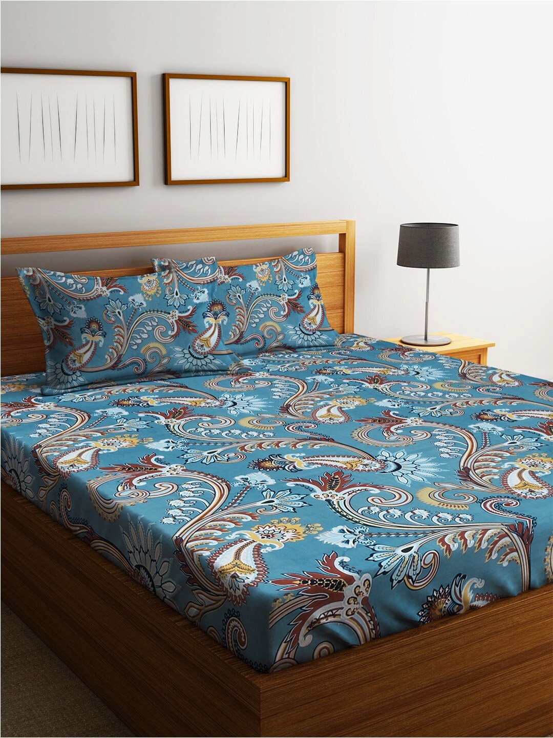 Home Sizzler Grey Melange Ethnic Motifs Microfibre 210TC Queen1Bedsheet with2Pillow Covers
Home Sizzler Grey Melange Ethnic Motifs Microfibre 210TC Queen1Bedsheet with2Pillow Covers