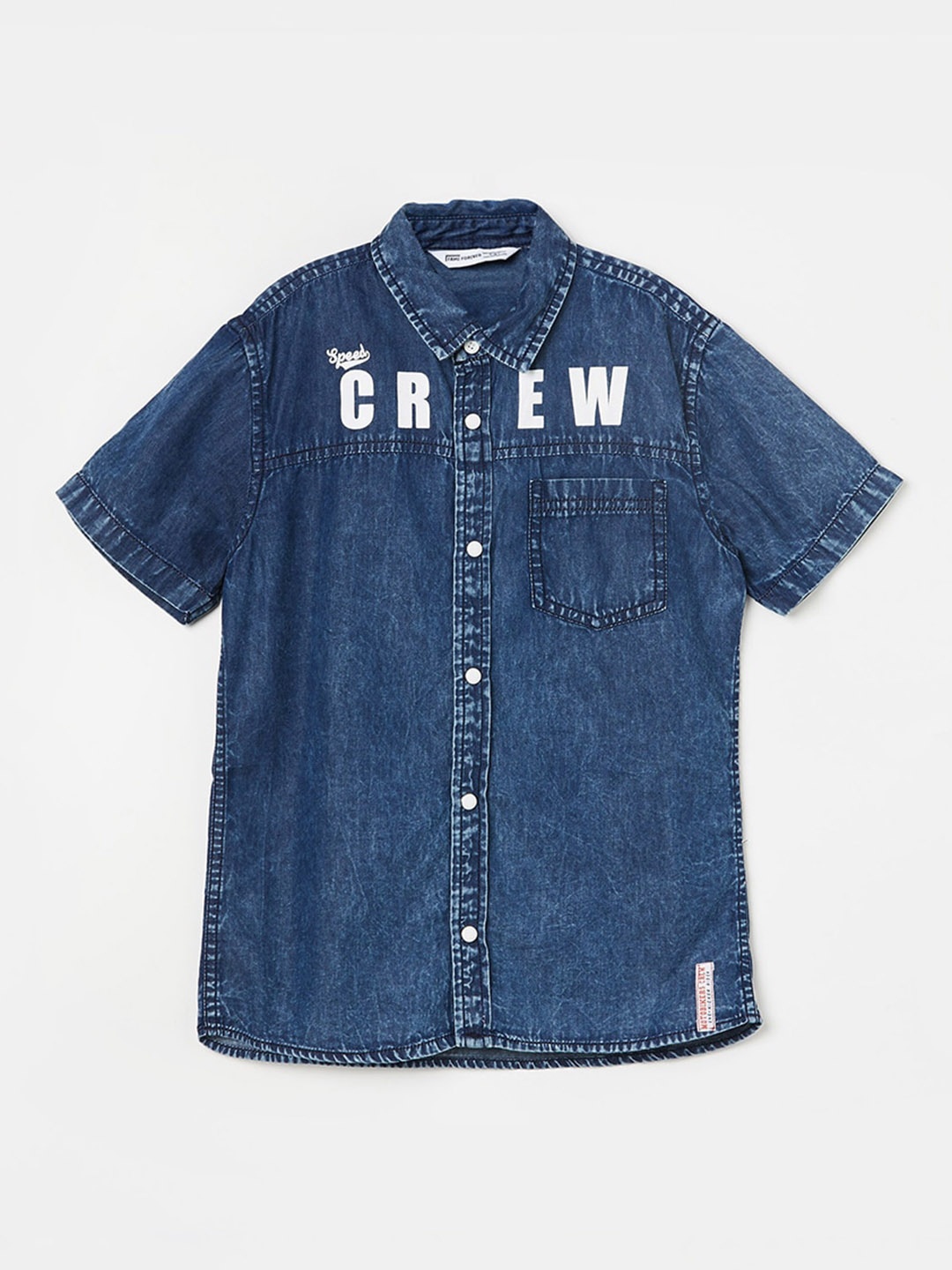 Fame Forever by Lifestyle Boys Spread Collar Short Sleeve Pure Cotton Casual Shirt, Blue
Fame Forever by Lifestyle Boys Spread Collar Short Sleeve Pure Cotton Casual Shirt, Blue