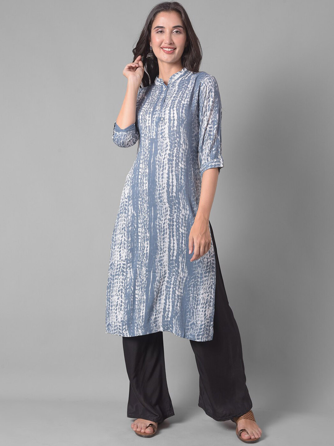 Dollar Missy Abstract Printed Mandarin Collar Kurta, Grey
Dollar Missy Abstract Printed Mandarin Collar Kurta, Grey