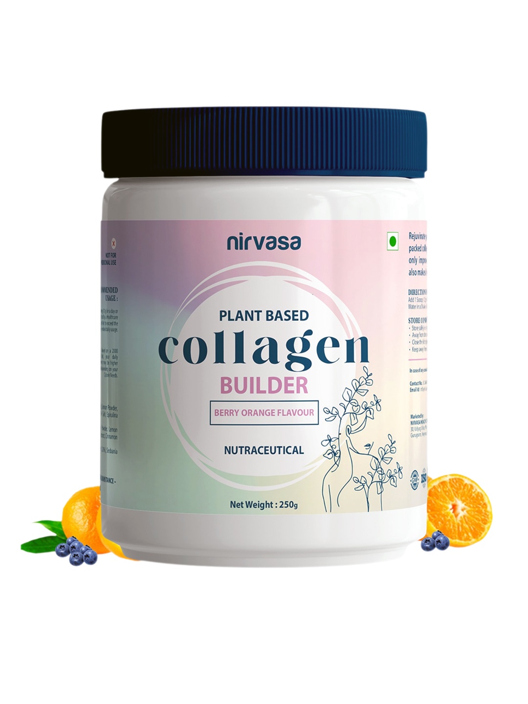 Nirvasa Plant Based Nutraceutical Berry Orange Flavour Collagen Builder Powder - 250g, Pink
Nirvasa Plant Based Nutraceutical Berry Orange Flavour Collagen Builder Powder - 250g, Pink
