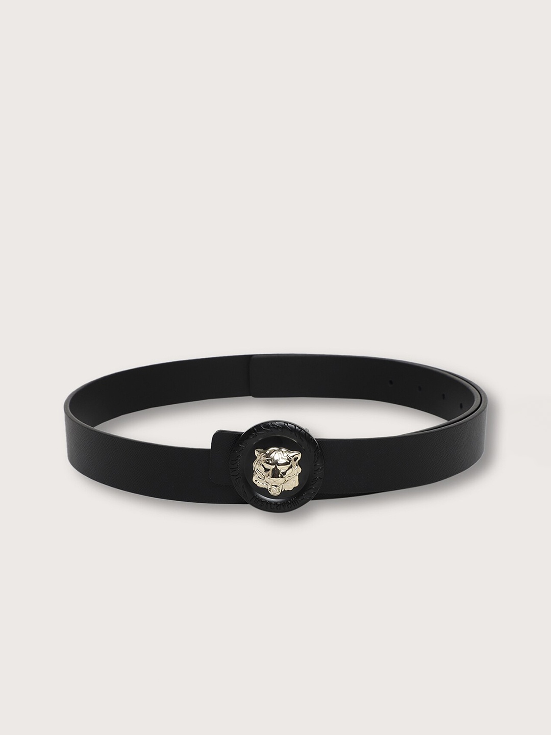 Just Cavalli Men Leather Belt, Black