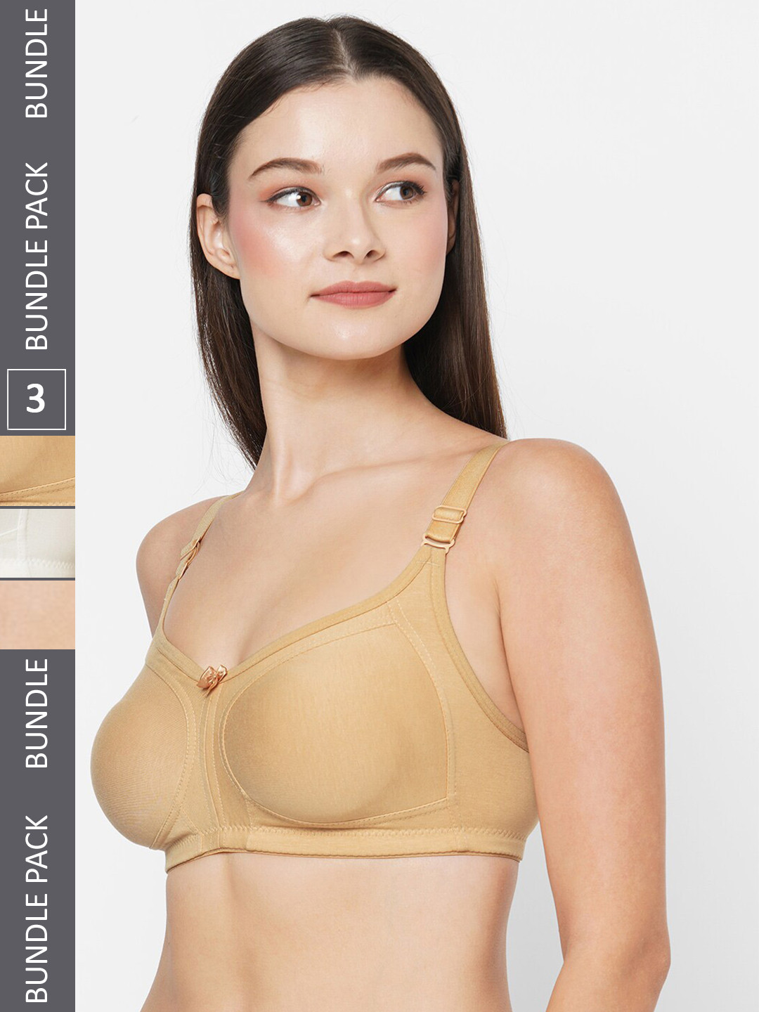Planetinner Pack Of 3 Non Padded Non Wired Rapid Dry High Support Full Coverage Bra, White
Planetinner Pack Of 3 Non Padded Non Wired Rapid Dry High Support Full Coverage Bra, White
