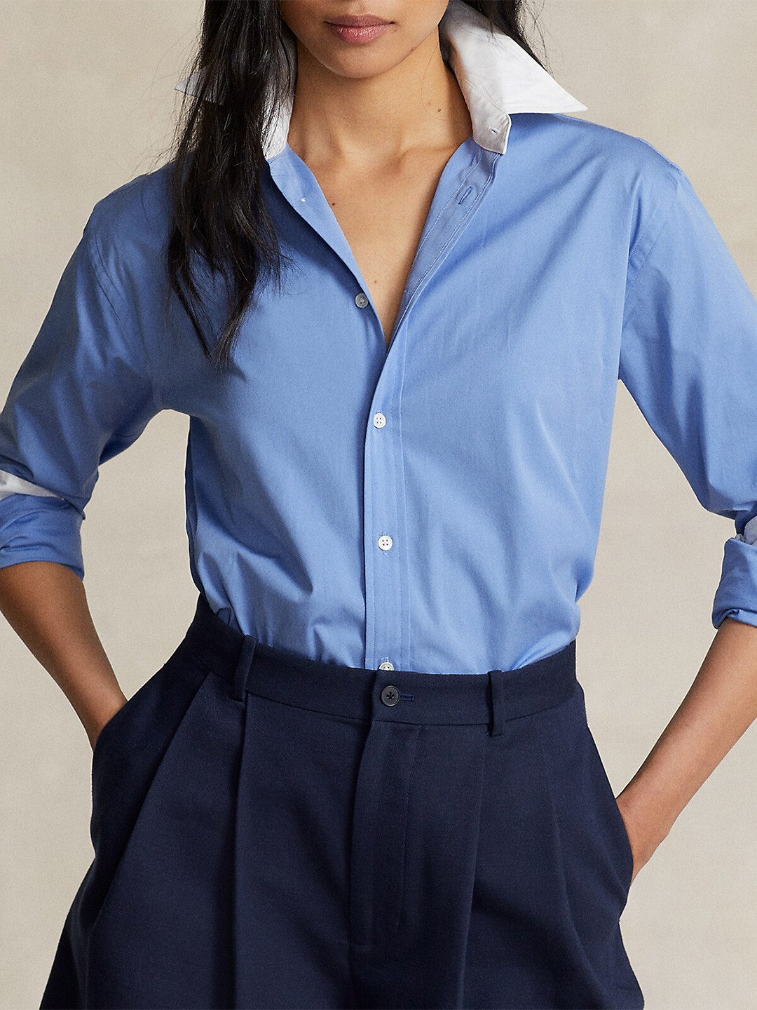 Polo Ralph Lauren Relaxed Fit Cotton Casual Shirt, Blue 
Polo Ralph Lauren Relaxed Fit Cotton Casual Shirt, Blue