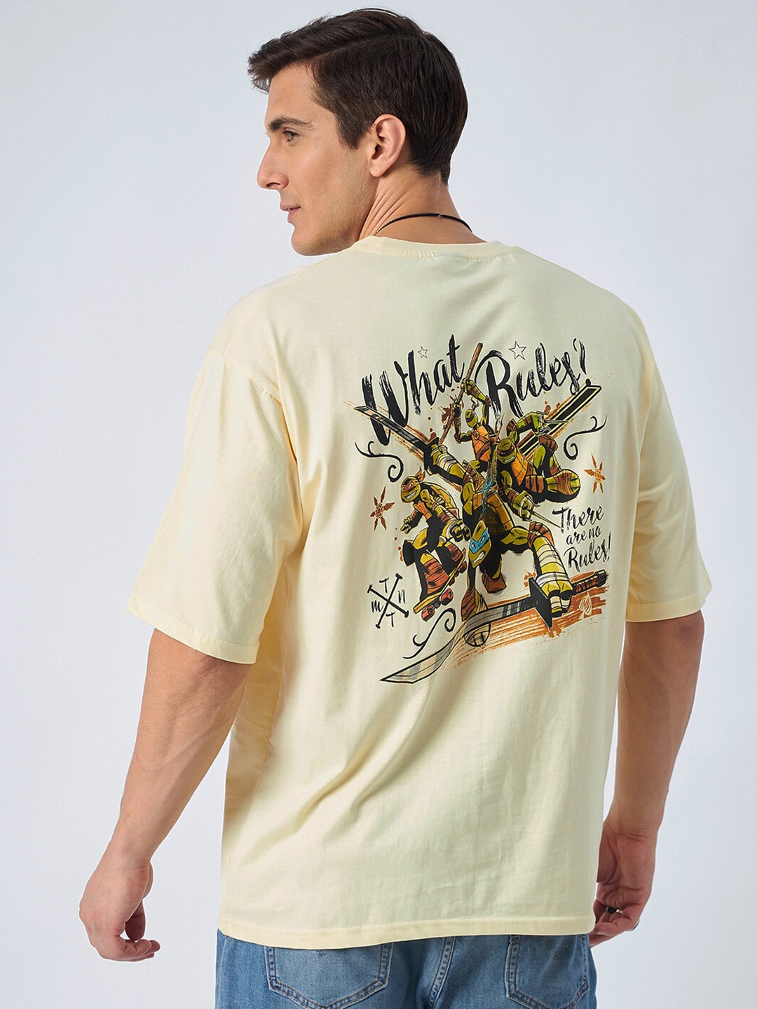 COLOR CAPITAL Graphic Printed Drop Shoulder Sleeves Pure Cotton Oversized T-shirt, Yellow
COLOR CAPITAL Graphic Printed Drop Shoulder Sleeves Pure Cotton Oversized T-shirt, Yellow