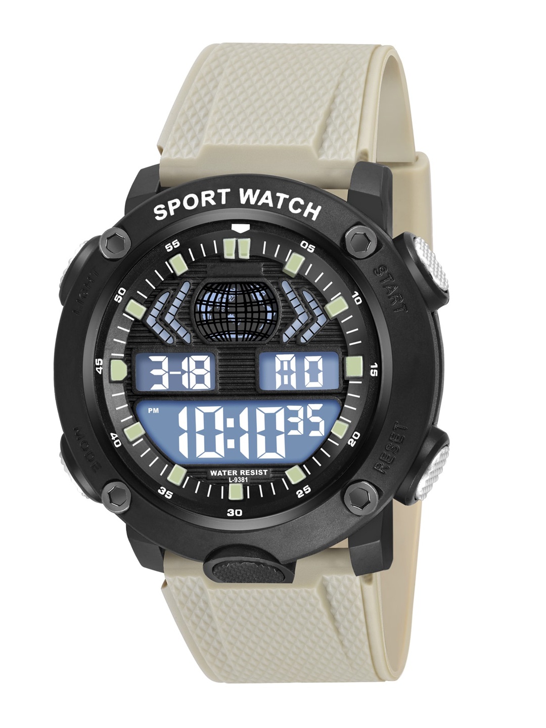 Shocknshop Men Textured Dial & Silicon Straps Digital Multi Function Watch WCH83Beige, Beige
Shocknshop Men Textured Dial & Silicon Straps Digital Multi Function Watch WCH83Beige, Beige