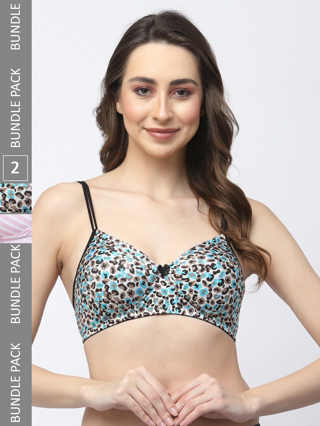 College Girl Pack Of 2 Floral Printed Lightly Padded Bra With All Day Comfort, Pink
College Girl Pack Of 2 Floral Printed Lightly Padded Bra With All Day Comfort, Pink