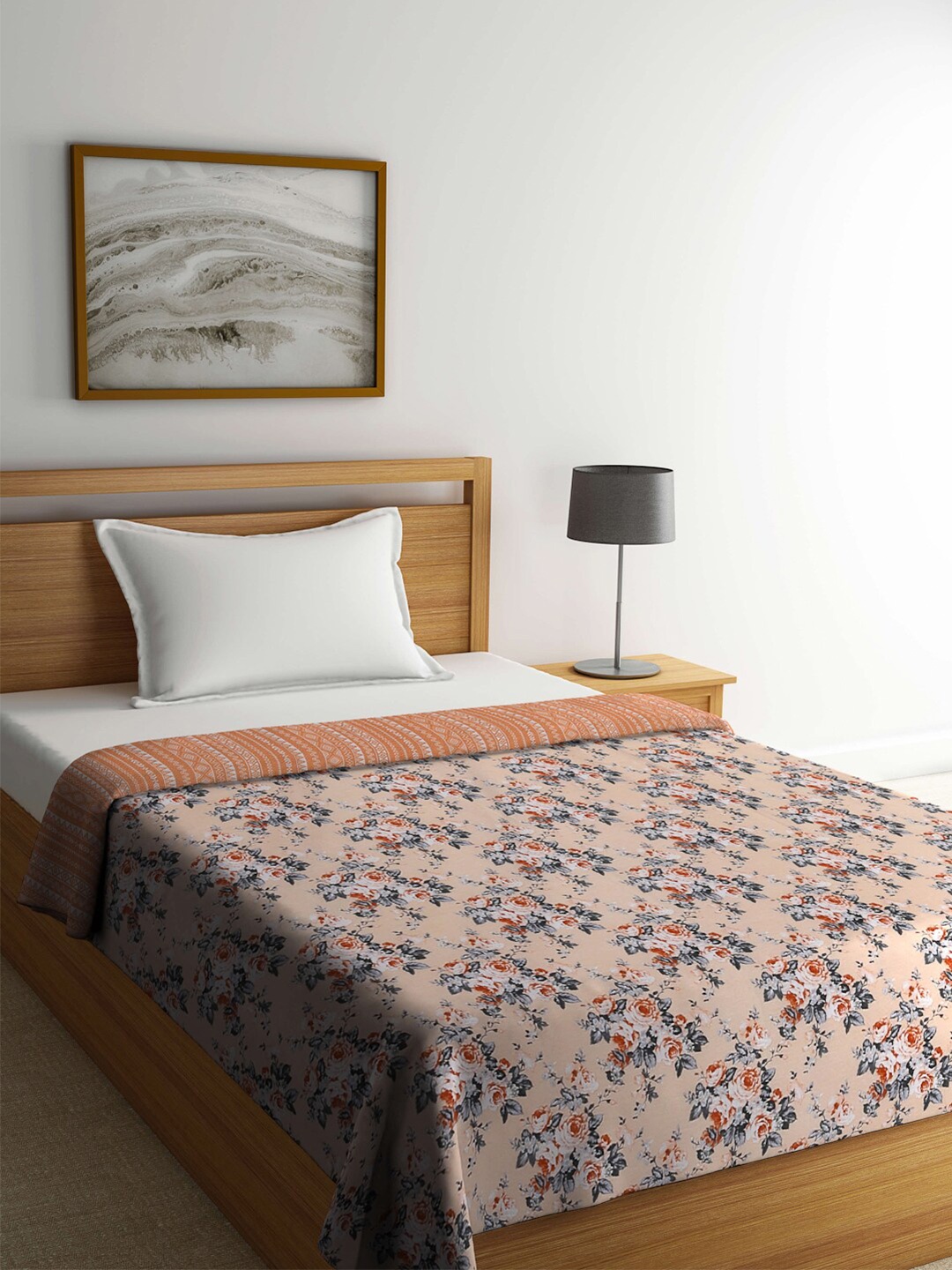 FABINALIV Multicolor Floral Print Reversible AC Room 300 GSM Pure Cotton Single Bed Dohar, Cream
FABINALIV Multicolor Floral Print Reversible AC Room 300 GSM Pure Cotton Single Bed Dohar, Cream