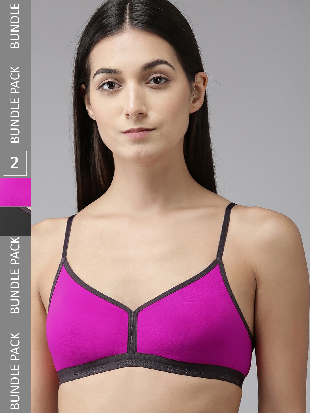 AROUSY Pack Of 2 Non Padded Full Coverage 360 Degree Support Seamless Cotton Minimizer Bra, Pink
AROUSY Pack Of 2 Non Padded Full Coverage 360 Degree Support Seamless Cotton Minimizer Bra, Pink