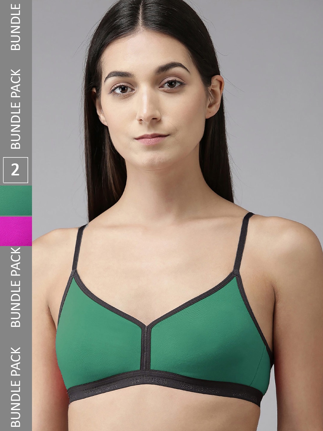 Aamarsh Pack of 3 Non Padded Full Coverage Cotton Minimizer Bra With 360 Degree Support, Green
Aamarsh Pack of 3 Non Padded Full Coverage Cotton Minimizer Bra With 360 Degree Support, Green