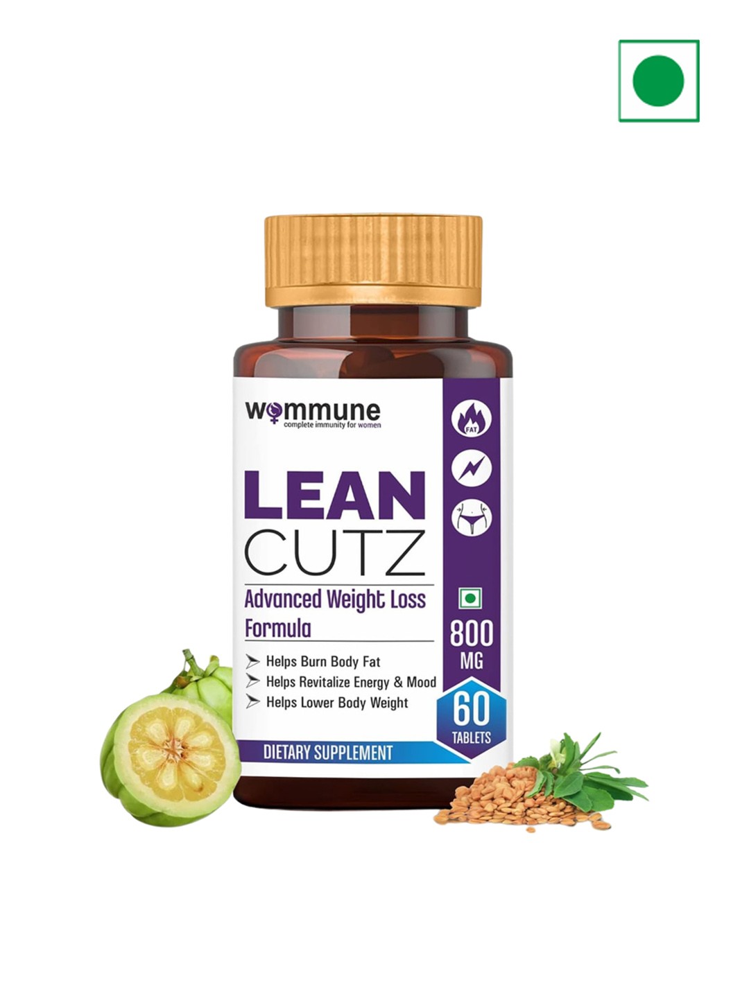 WOMMUNE Lean Cutz Advanced Weight Loss Formula to Help Burn Body Fat - 60 Tablets, White
WOMMUNE Lean Cutz Advanced Weight Loss Formula to Help Burn Body Fat - 60 Tablets, White