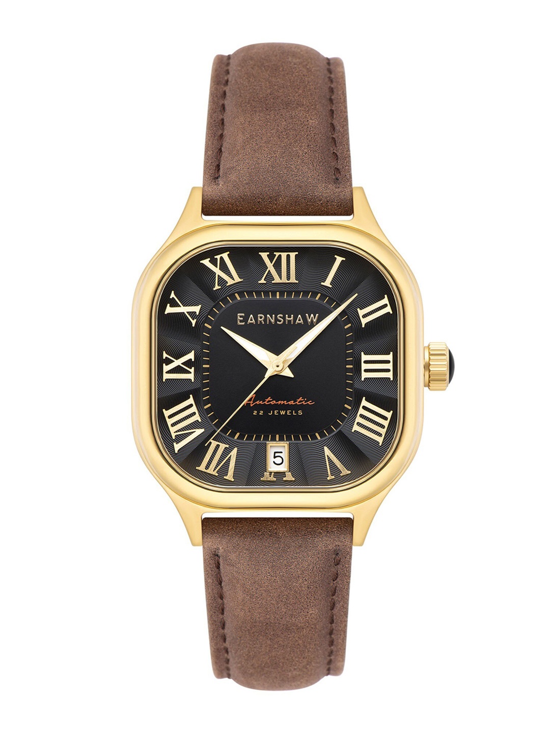 EARNSHAW Men Embellished Leather Straps Analogue Automatic Motion Powered Watch ES-8284-01, Black
EARNSHAW Men Embellished Leather Straps Analogue Automatic Motion Powered Watch ES-8284-01, Black
