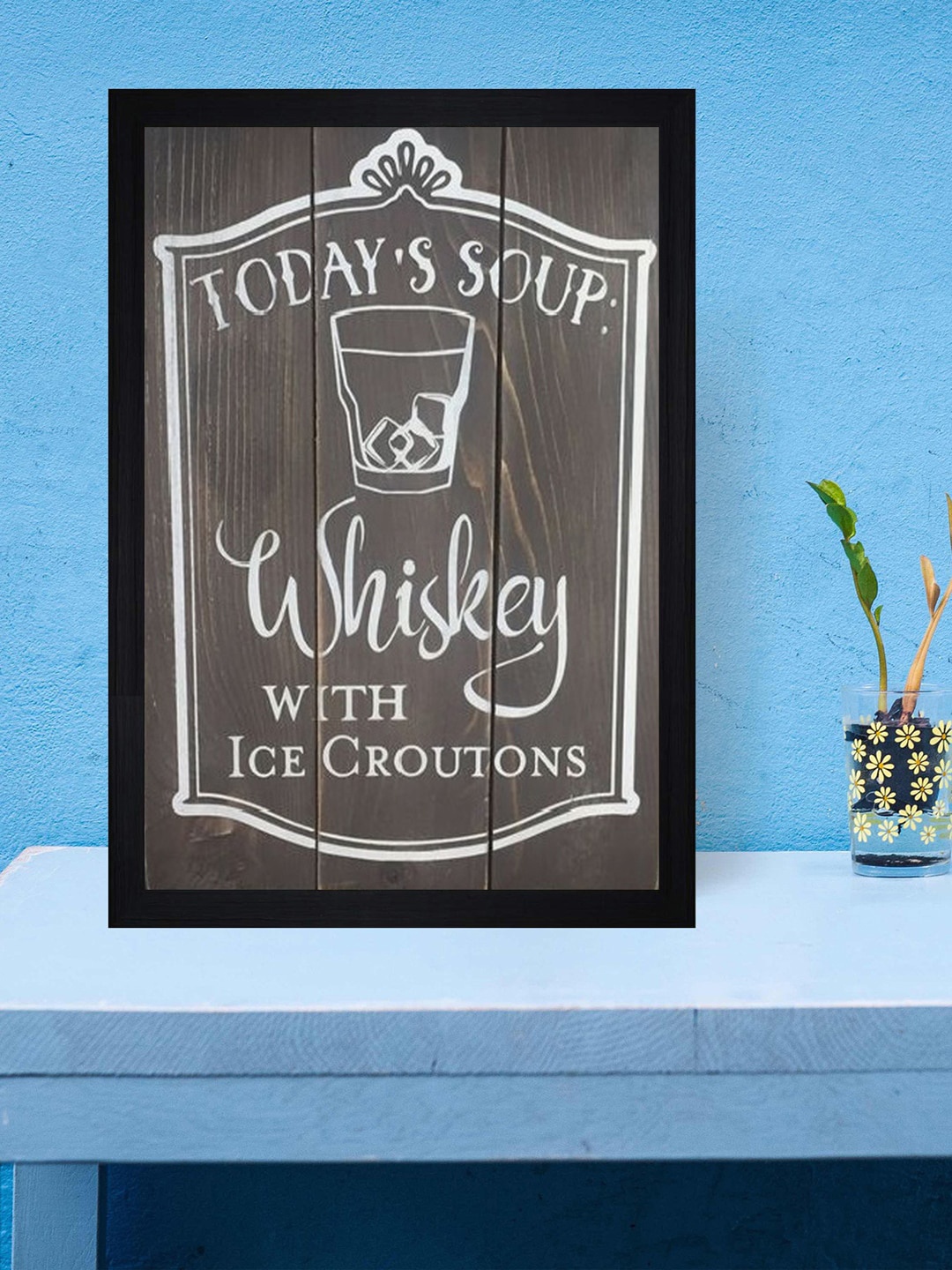 Gallery99 Grey & White Today'S Soup Whiskey With Ice Croutons Textured Framed Wall Art, Black
Gallery99 Grey & White Today'S Soup Whiskey With Ice Croutons Textured Framed Wall Art, Black