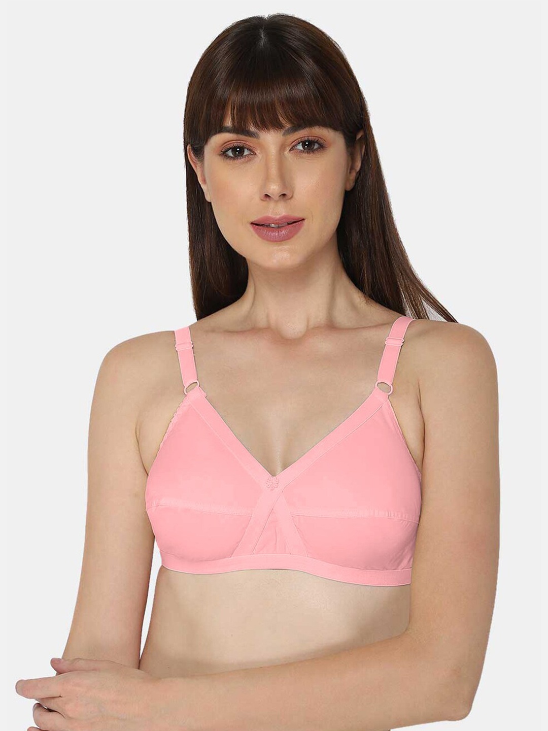 NAIDU HALL Full Coverage Non Padded Pure Cotton Everyday Bra With All Day Comfort, Pink
NAIDU HALL Full Coverage Non Padded Pure Cotton Everyday Bra With All Day Comfort, Pink
