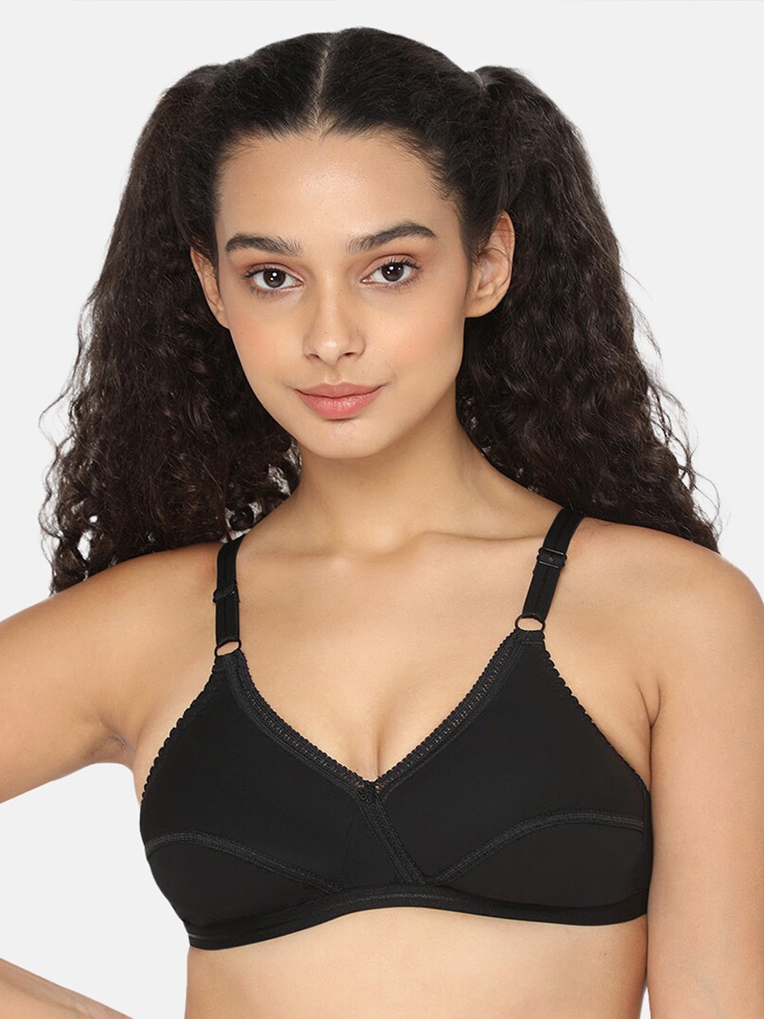 NAIDU HALL Non-Wired Non-Padded Medium Coverage Pure Cotton Bra With All Day Comfort, Black
NAIDU HALL Non-Wired Non-Padded Medium Coverage Pure Cotton Bra With All Day Comfort, Black