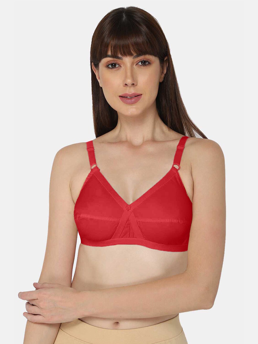 NAIDU HALL Full Coverage Non Padded Pure Cotton Every Day Bra With All Day Comfort, Red
NAIDU HALL Full Coverage Non Padded Pure Cotton Every Day Bra With All Day Comfort, Red