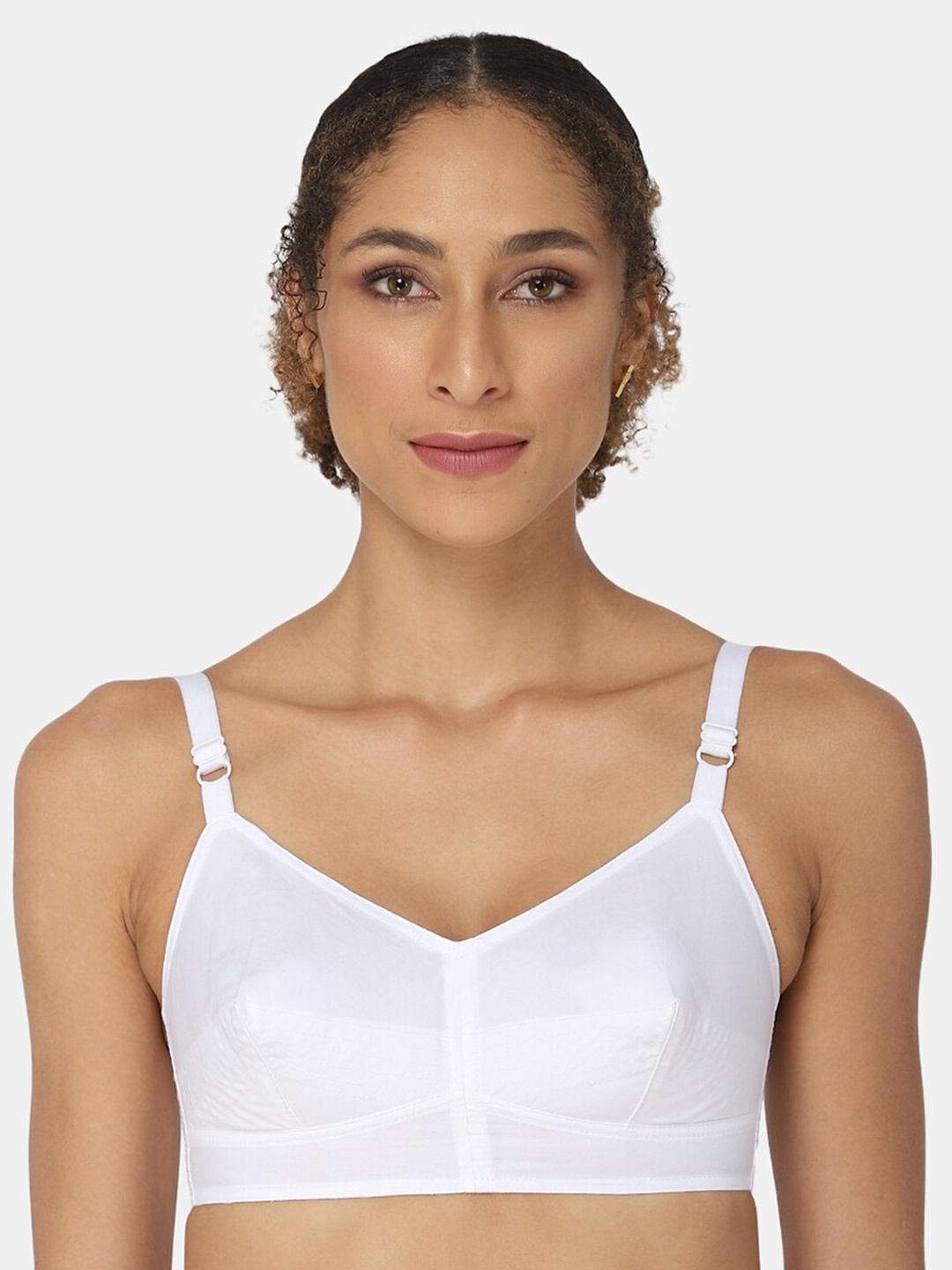 NAIDU HALL Non-Wired Non-Padded Full Coverage Pure Cotton Bra With All Day Comfort, White
NAIDU HALL Non-Wired Non-Padded Full Coverage Pure Cotton Bra With All Day Comfort, White