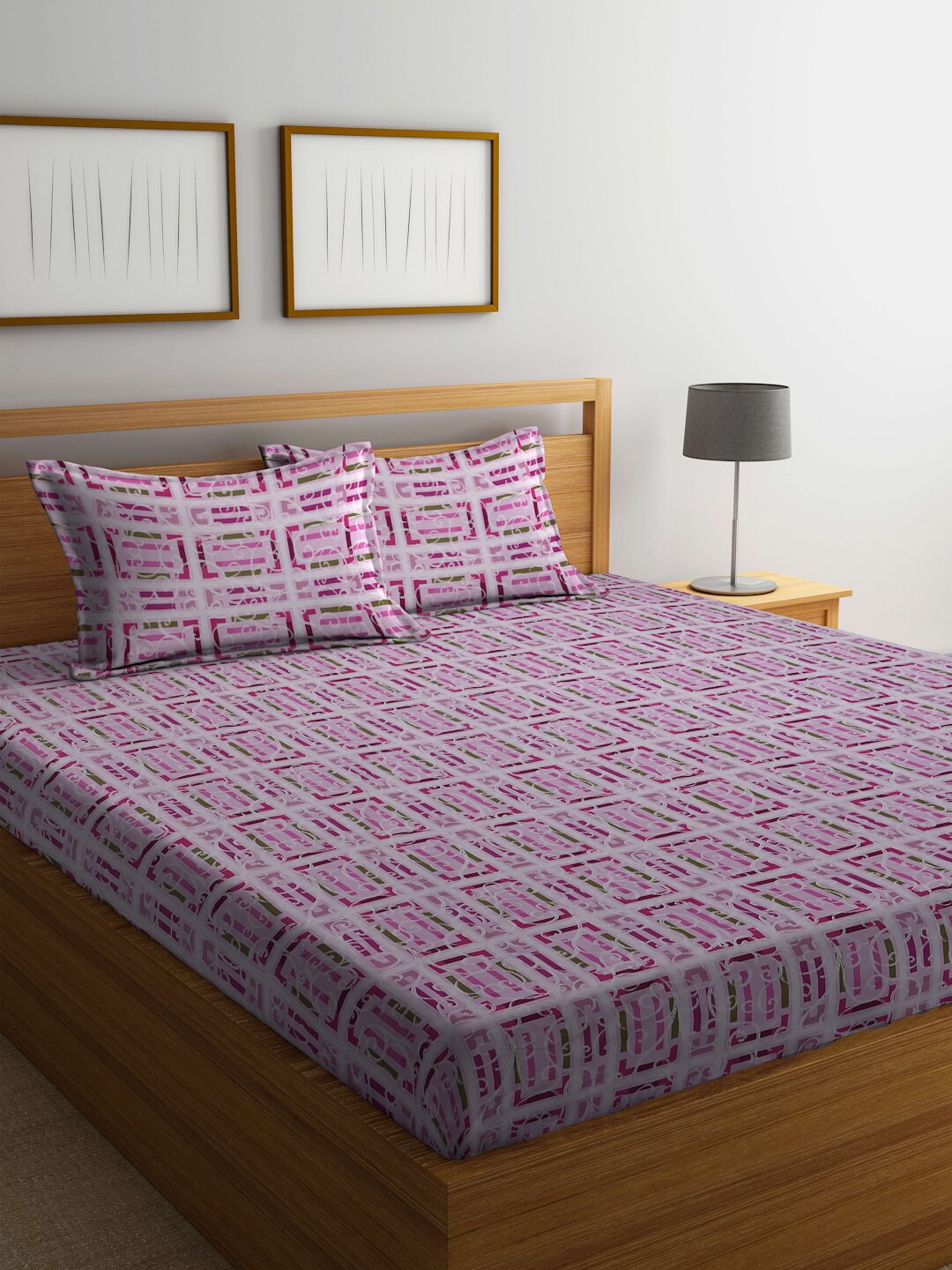 BOMBAY DYEING Epigram Pink & Green Ethnic Cotton 120 TC King Bedsheet & Pillow Covers
BOMBAY DYEING Epigram Pink & Green Ethnic Cotton 120 TC King Bedsheet & Pillow Covers