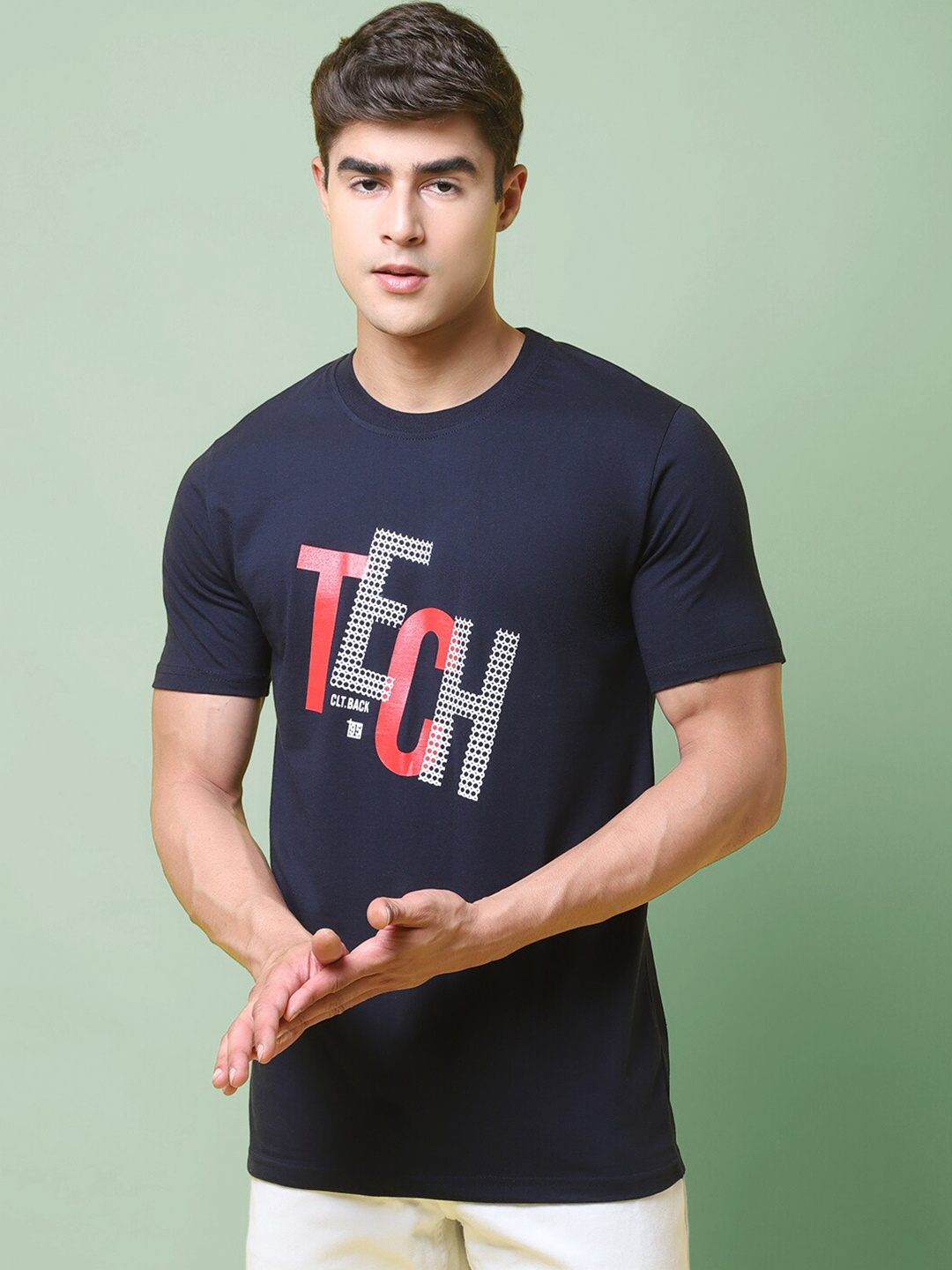 7Threads Typography Printed Round Neck Short Sleeve Pure Cotton Regular T-shirt, Blue
7Threads Typography Printed Round Neck Short Sleeve Pure Cotton Regular T-shirt, Blue