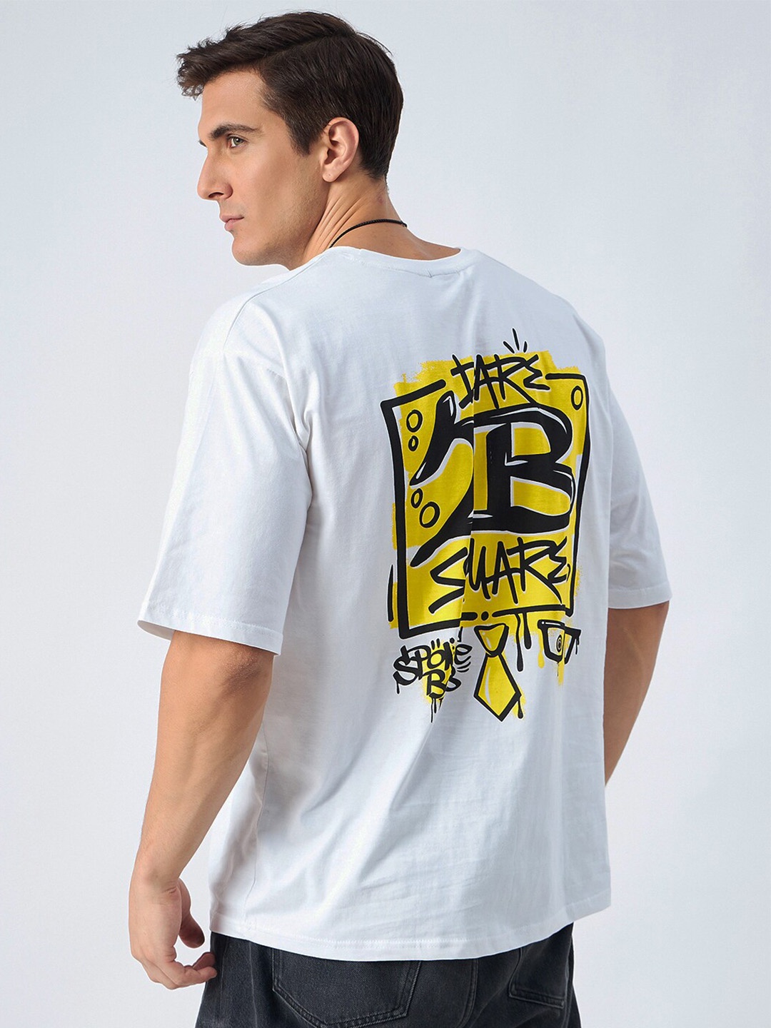 COLOR CAPITAL Typography Spongebob Printed Drop Shoulder Sleeves Pure Cotton T-Shirt, White
COLOR CAPITAL Typography Spongebob Printed Drop Shoulder Sleeves Pure Cotton T-Shirt, White