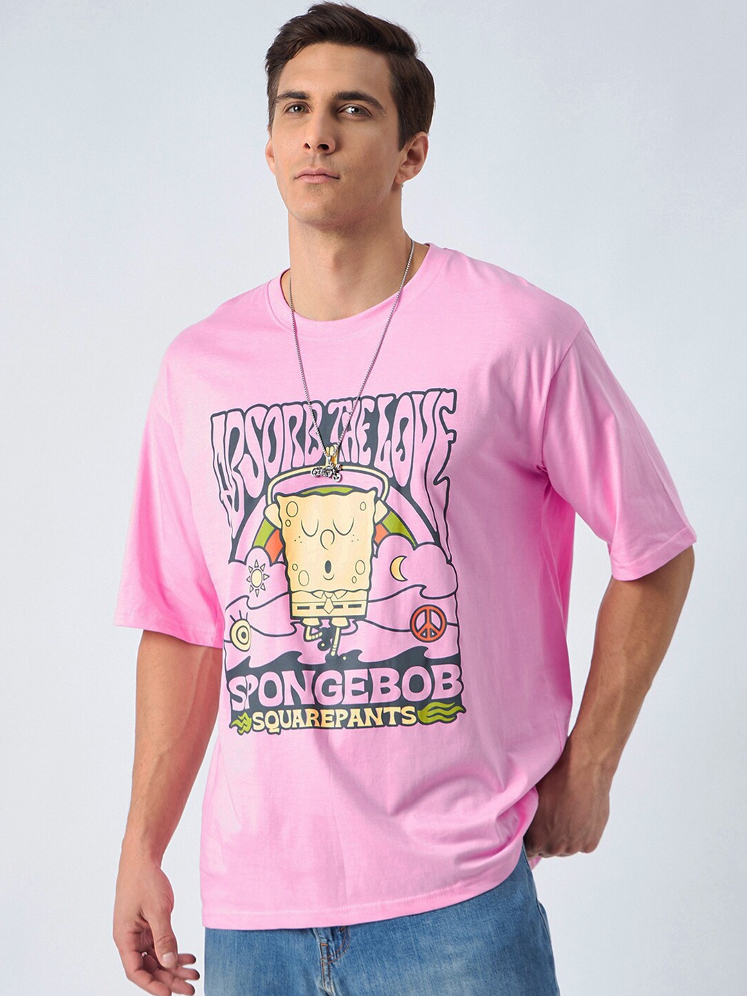 COLOR CAPITAL Graphic Printed Drop Shoulder Sleeves Pure Cotton Oversized T-Shirt, Pink
COLOR CAPITAL Graphic Printed Drop Shoulder Sleeves Pure Cotton Oversized T-Shirt, Pink