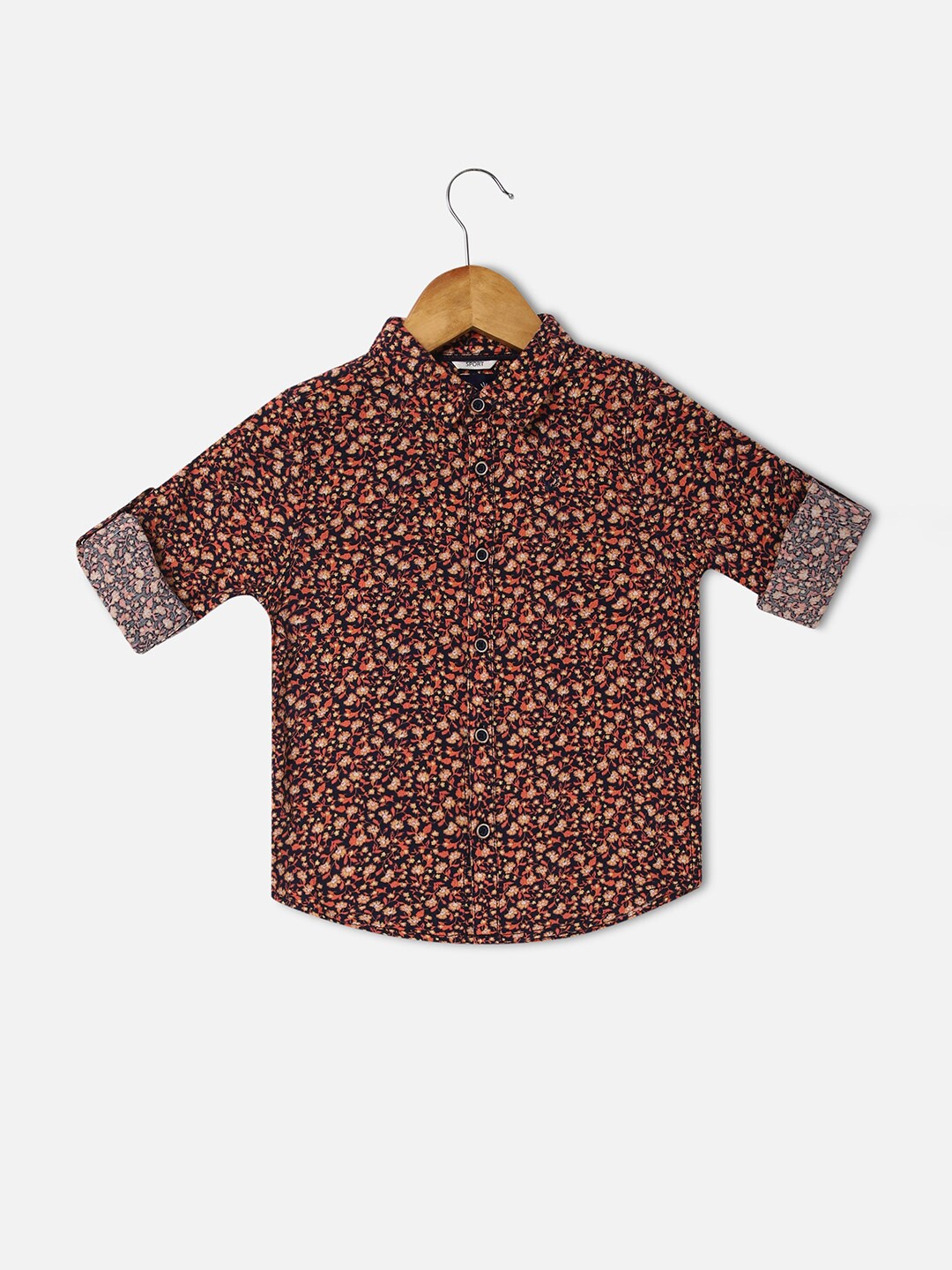Allen Solly Junior Boys Slim Fit Floral Printed Roll-Up Sleeves Pure Cotton Casual Shirt, Brown
Allen Solly Junior Boys Slim Fit Floral Printed Roll-Up Sleeves Pure Cotton Casual Shirt, Brown