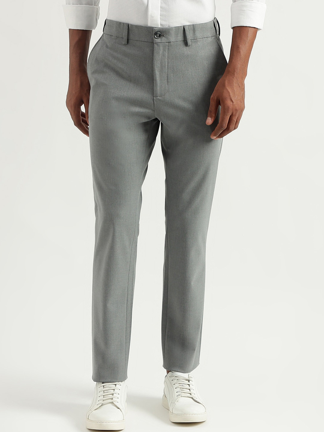 United Colors of Benetton Men Slim Fit Formal Trousers, Grey
United Colors of Benetton Men Slim Fit Formal Trousers, Grey