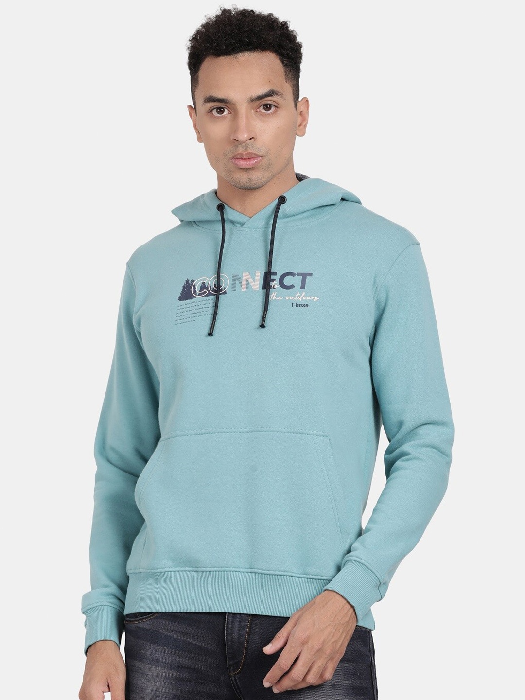 t-base Hooded Neck Typography Printed Hooded Kangaroo Pocket Cotton Sweatshirt, Blue
t-base Hooded Neck Typography Printed Hooded Kangaroo Pocket Cotton Sweatshirt, Blue