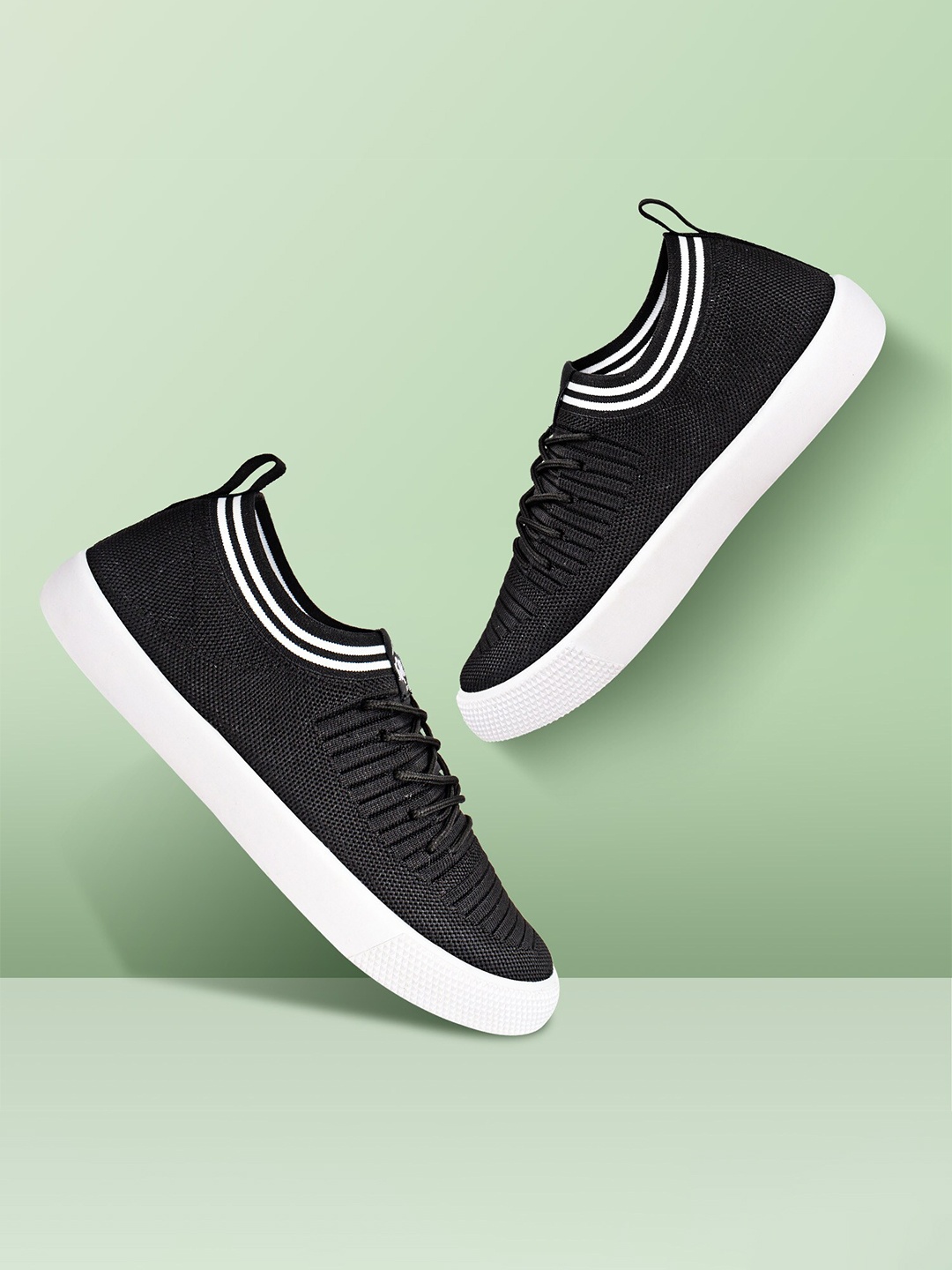 JQR Men IMPORT Slip-On Running Shoes, Black