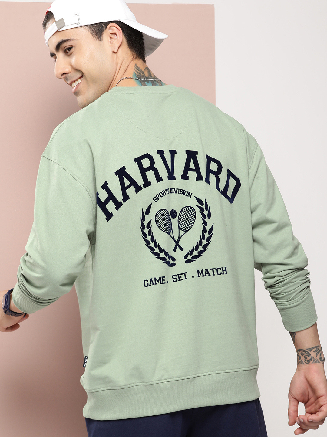 Harvard Pure Cotton Brand Logo Printed Sweatshirt, Green
Harvard Pure Cotton Brand Logo Printed Sweatshirt, Green