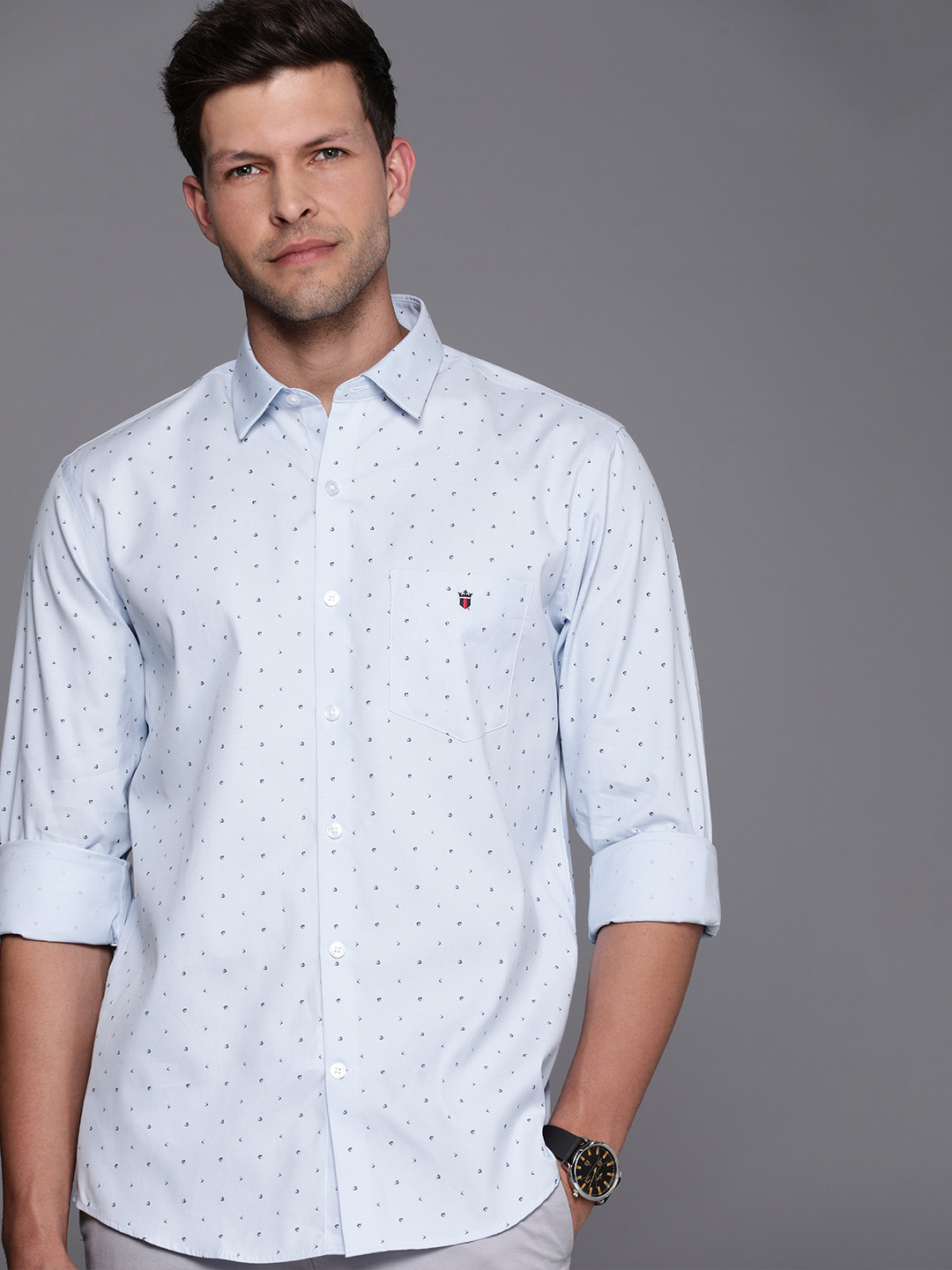 Louis Philippe Sport Slim Fit Geometric Printed Pure Cotton Casual Shirt, Blue
Louis Philippe Sport Slim Fit Geometric Printed Pure Cotton Casual Shirt, Blue