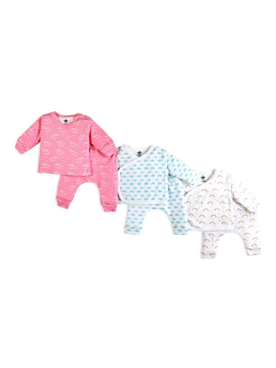 The Mom Store Infants Pack Of 3 Conversational Printed Pure Cotton T-shirt & Trousers, White
The Mom Store Infants Pack Of 3 Conversational Printed Pure Cotton T-shirt & Trousers, White